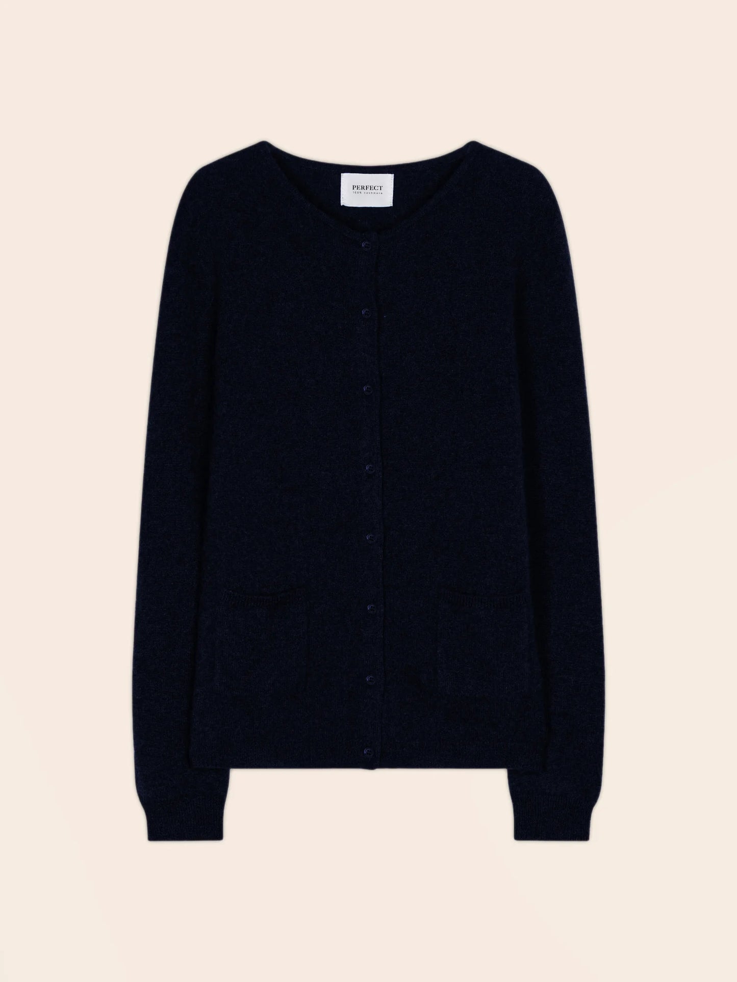 AMY cardigan crew neck caviar