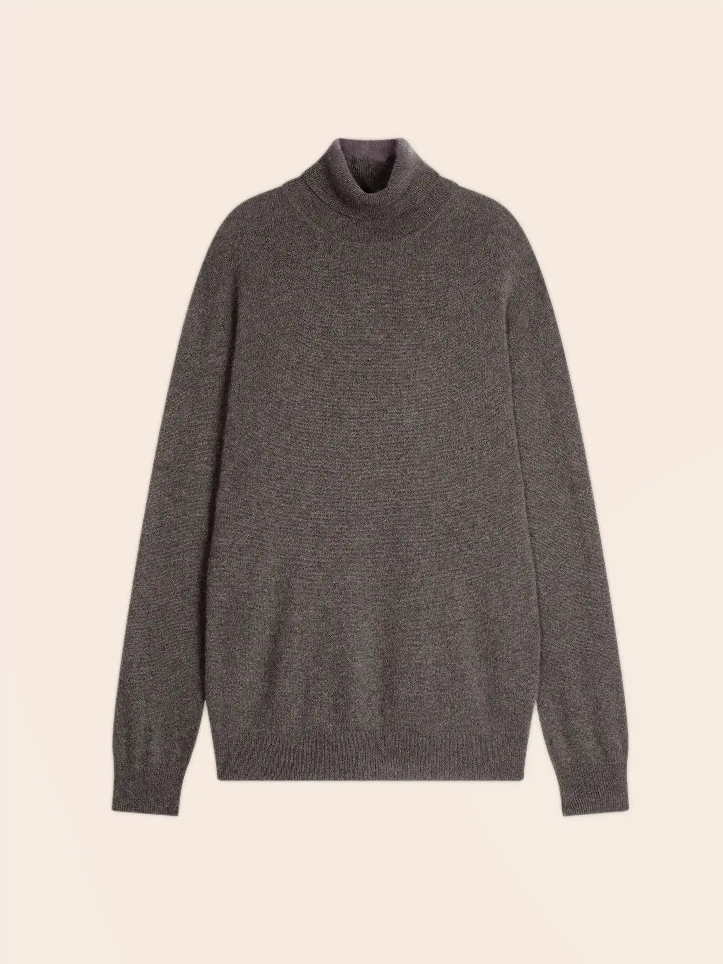 TREVOR sweater turtleneck heather bark