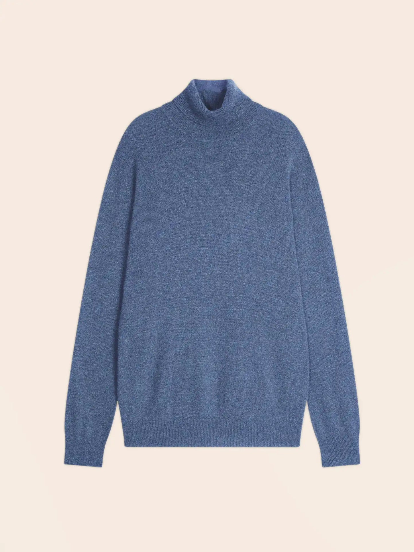 TREVOR sweater turtleneck heather petrol