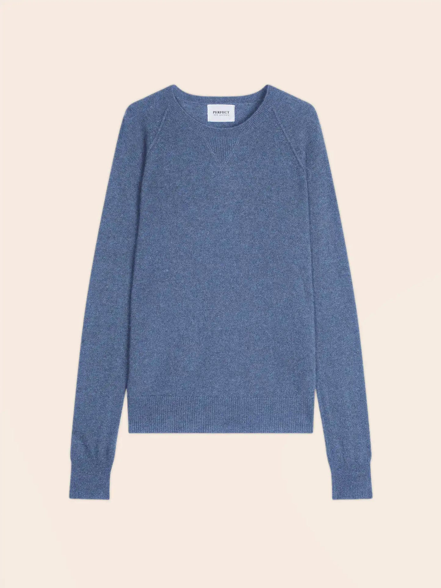 WILMA pullover rundhalsausschnitt petrol meliert