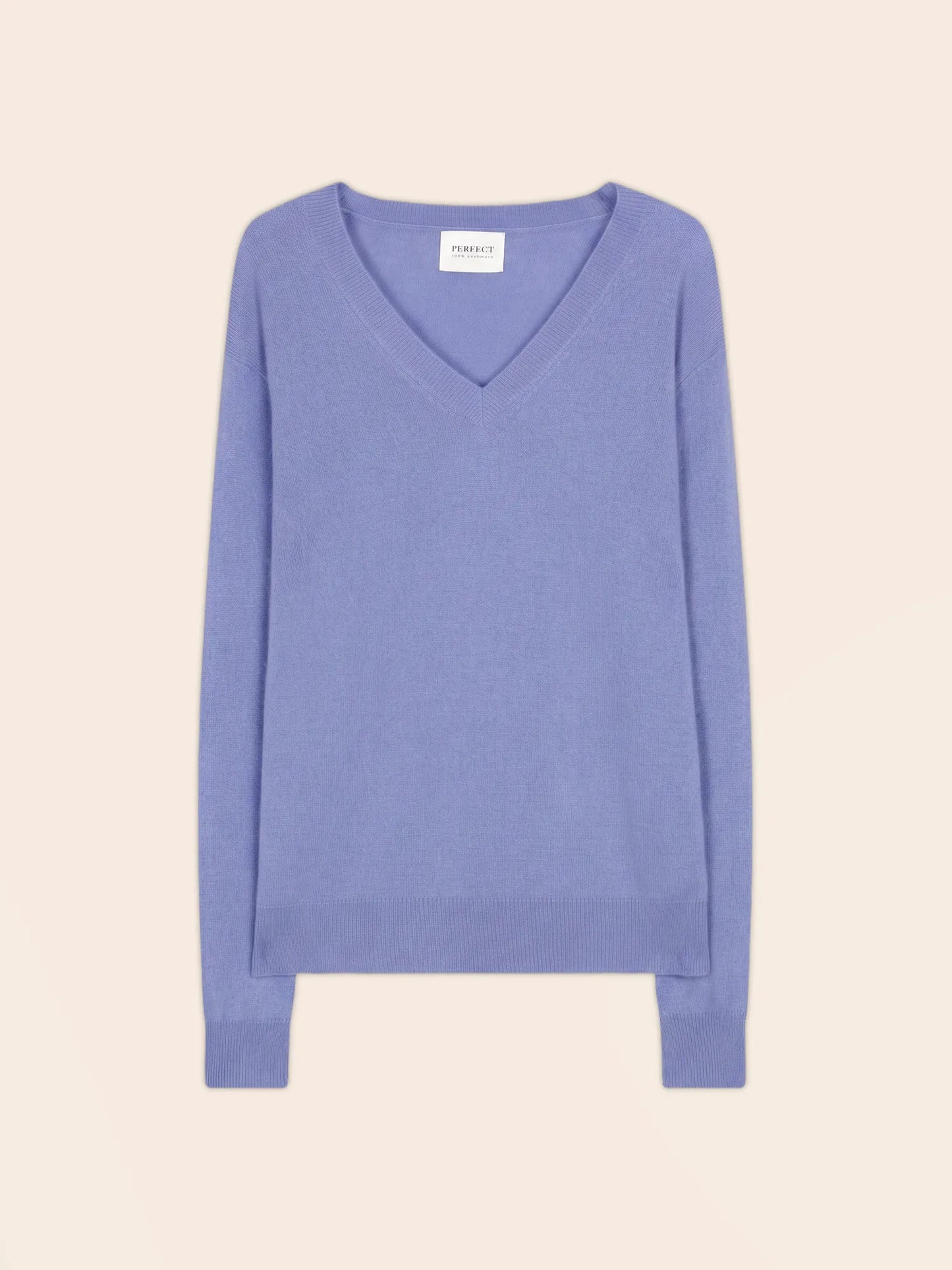 KALIE pullover v-ausschnitt blau pastell