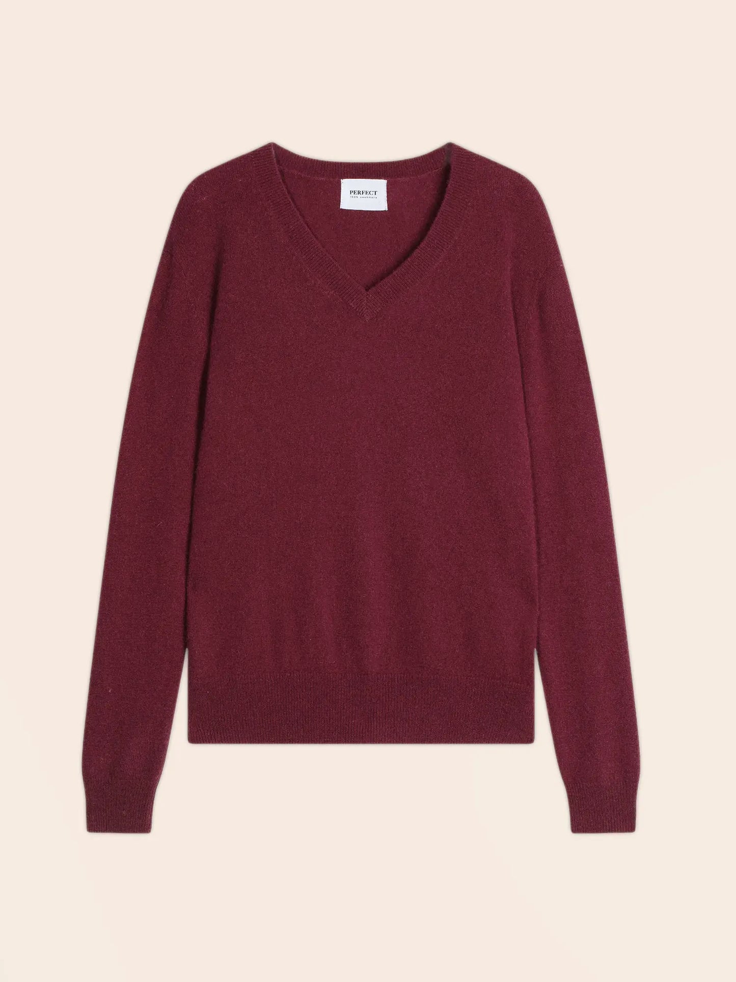 KALIE sweater v-neck terracotta