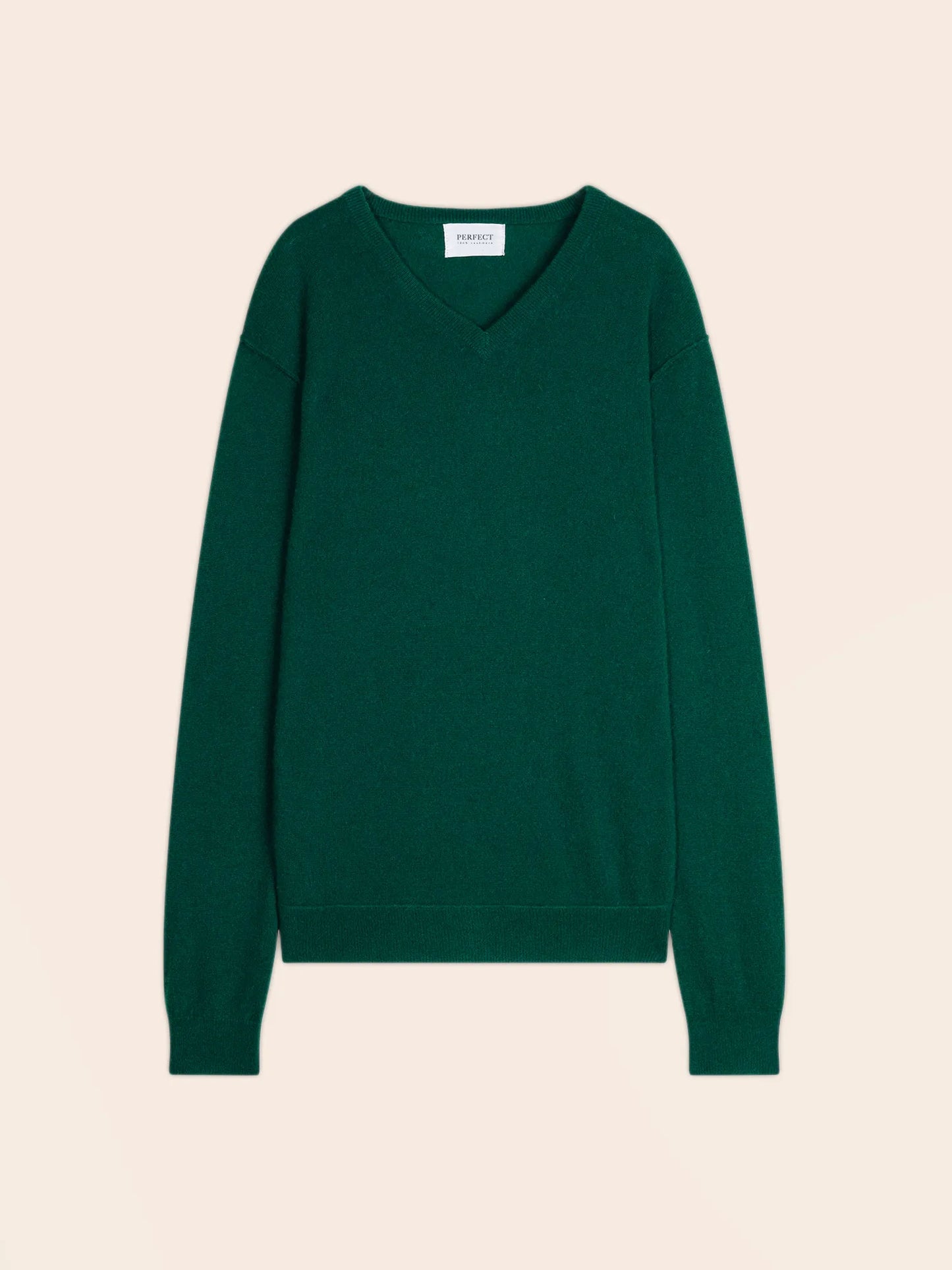 LORENZO sweater v-neck english green