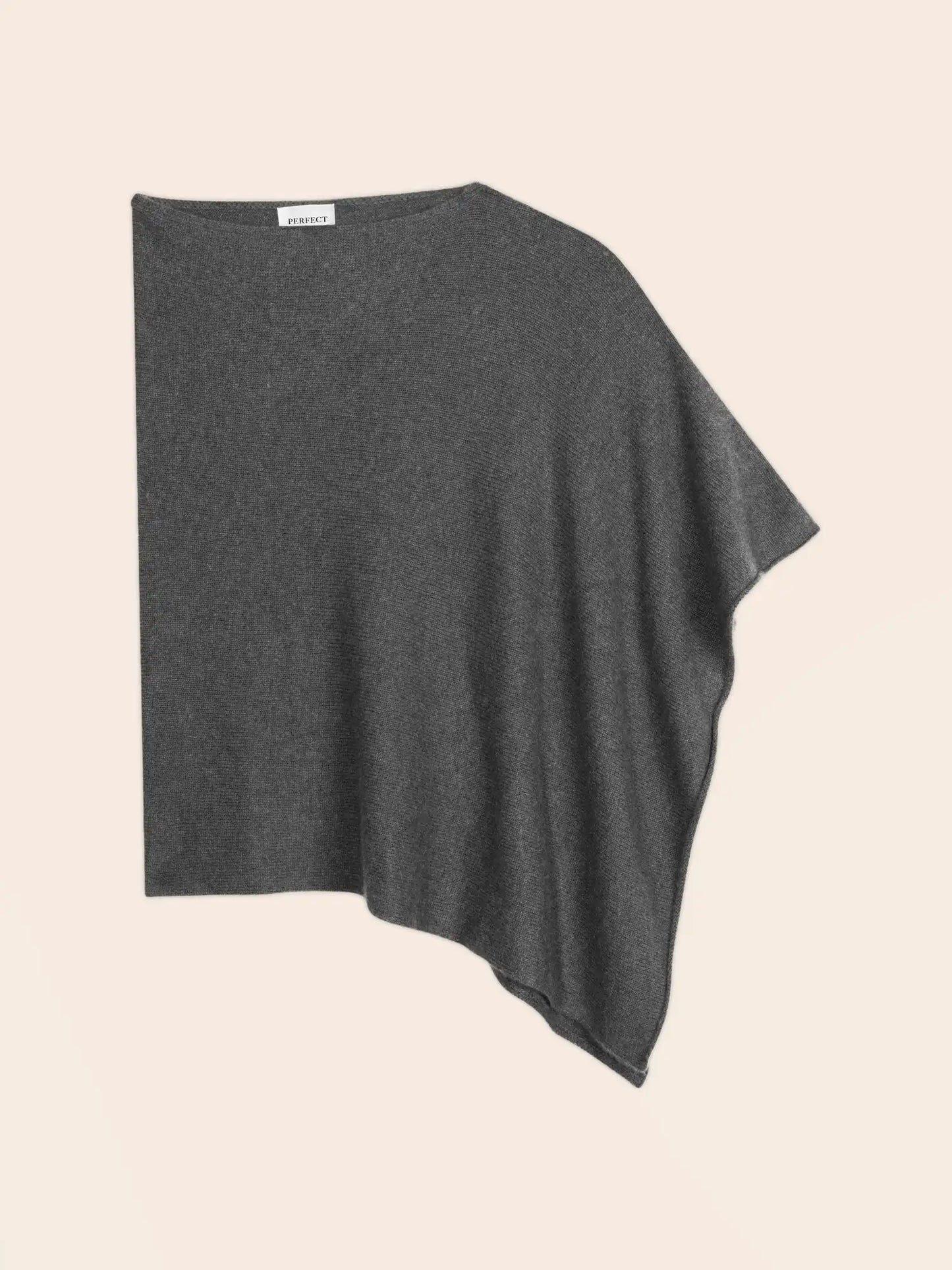 GEORGIA poncho 4 ply heather charcoal