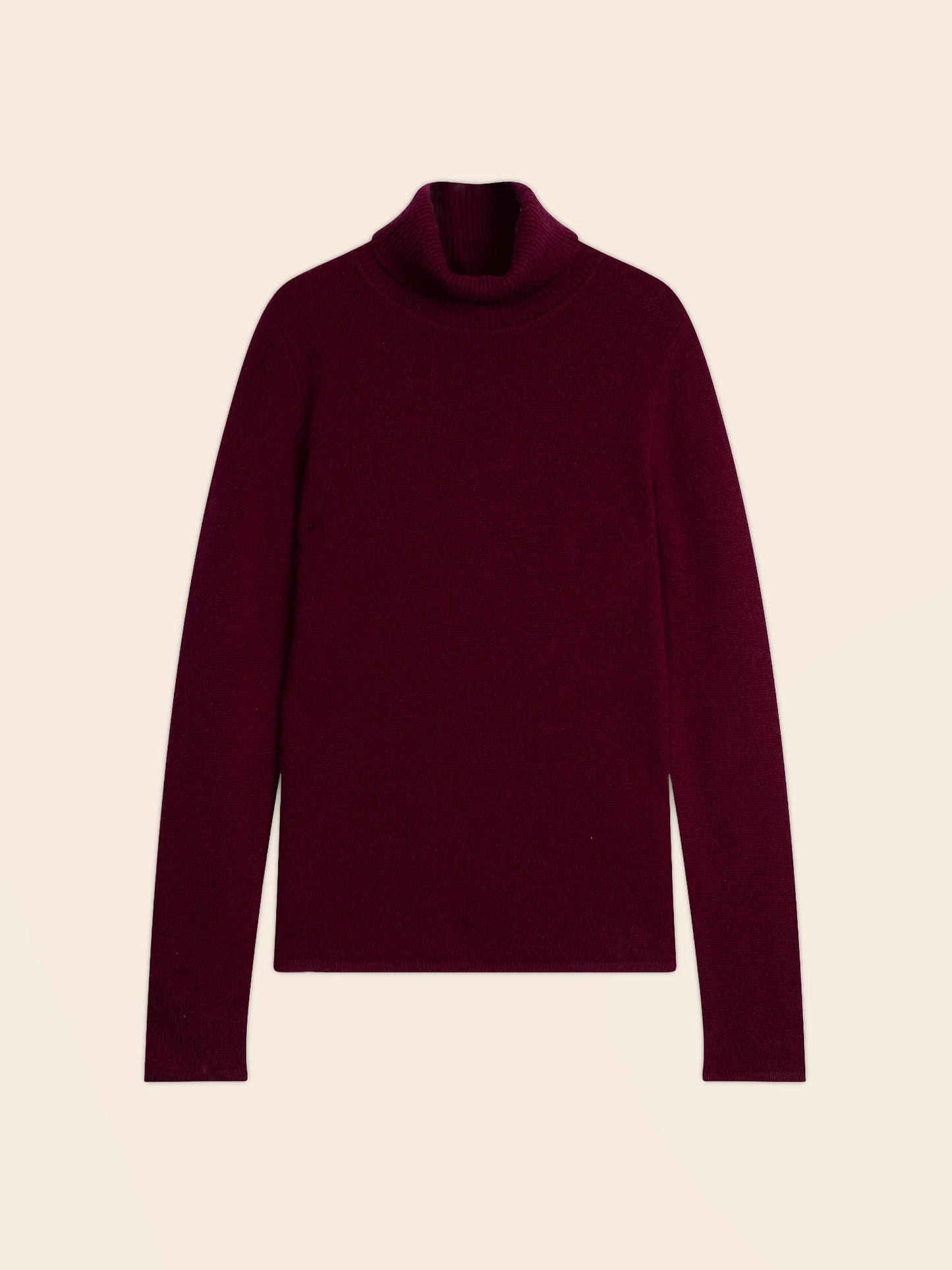 WILLOW sweater turtleneck 4 ply burgundy