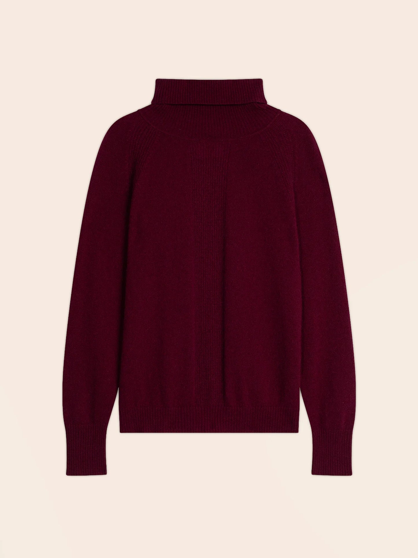 FLORIVIEN pullover rollkragen bordeaux