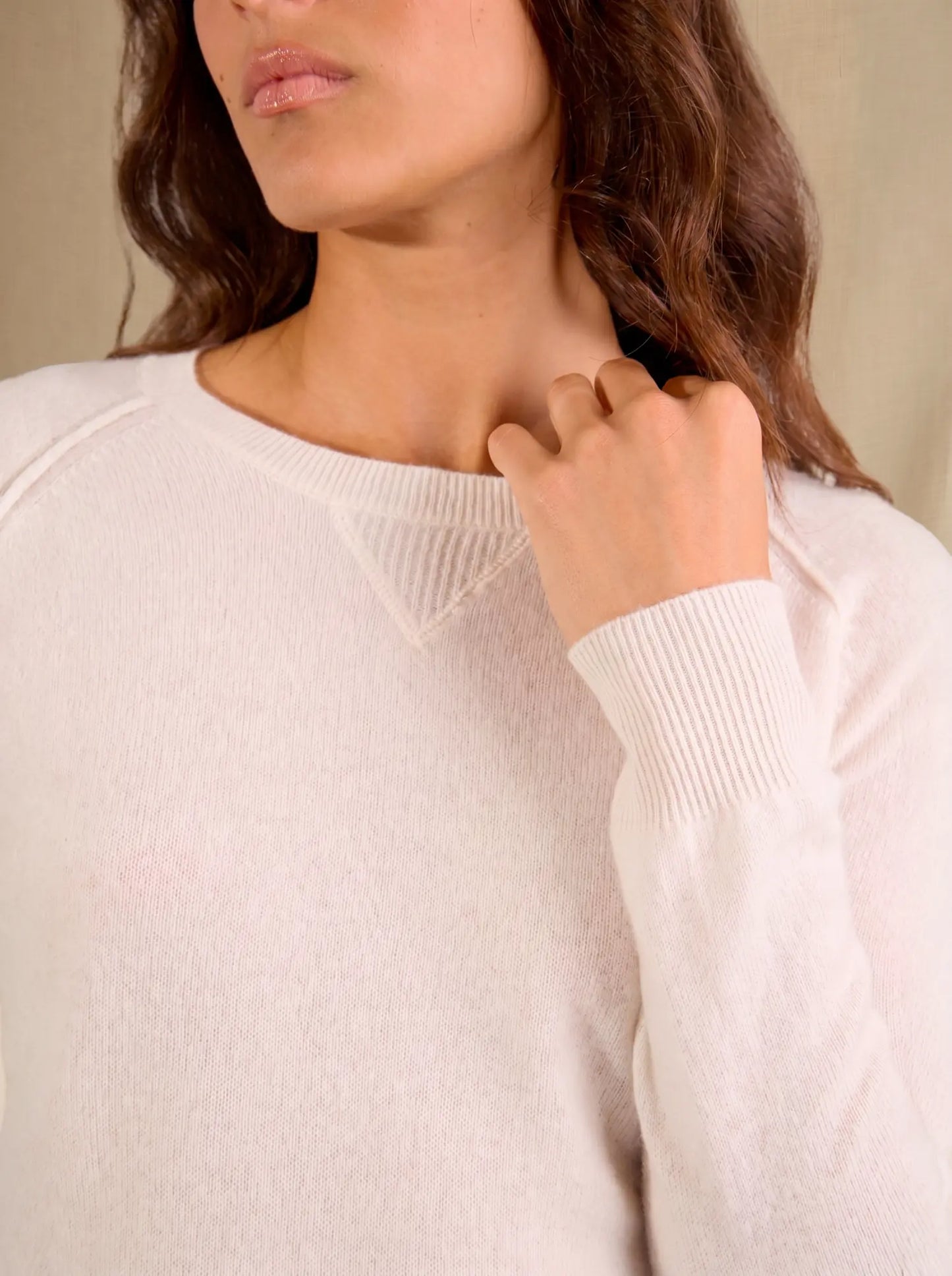 WILMA sweater crew neck ivory