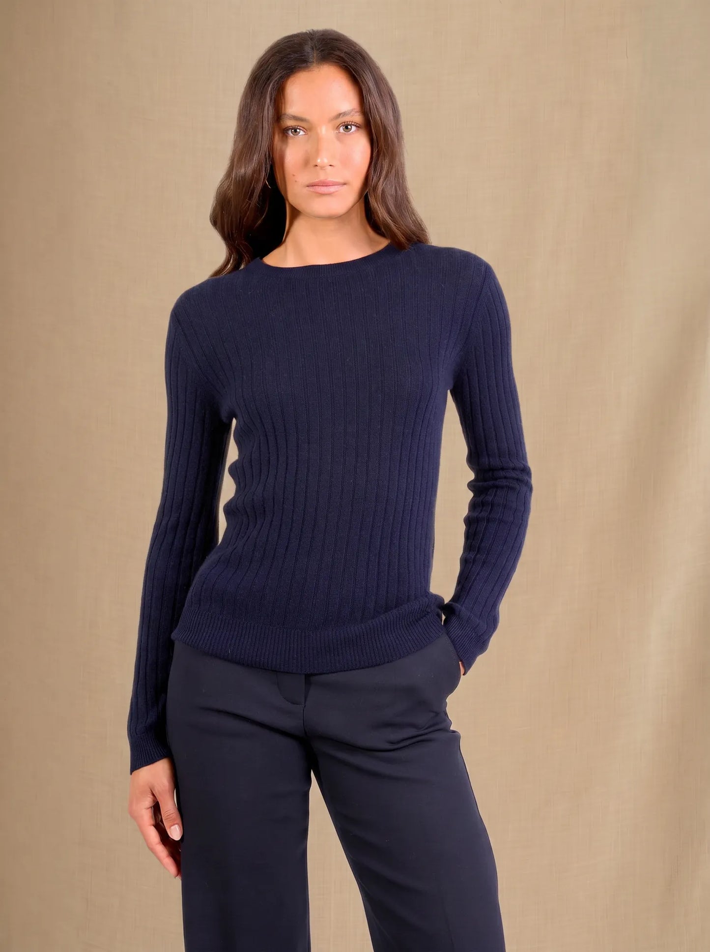 KYLIE sweater crew neck navy