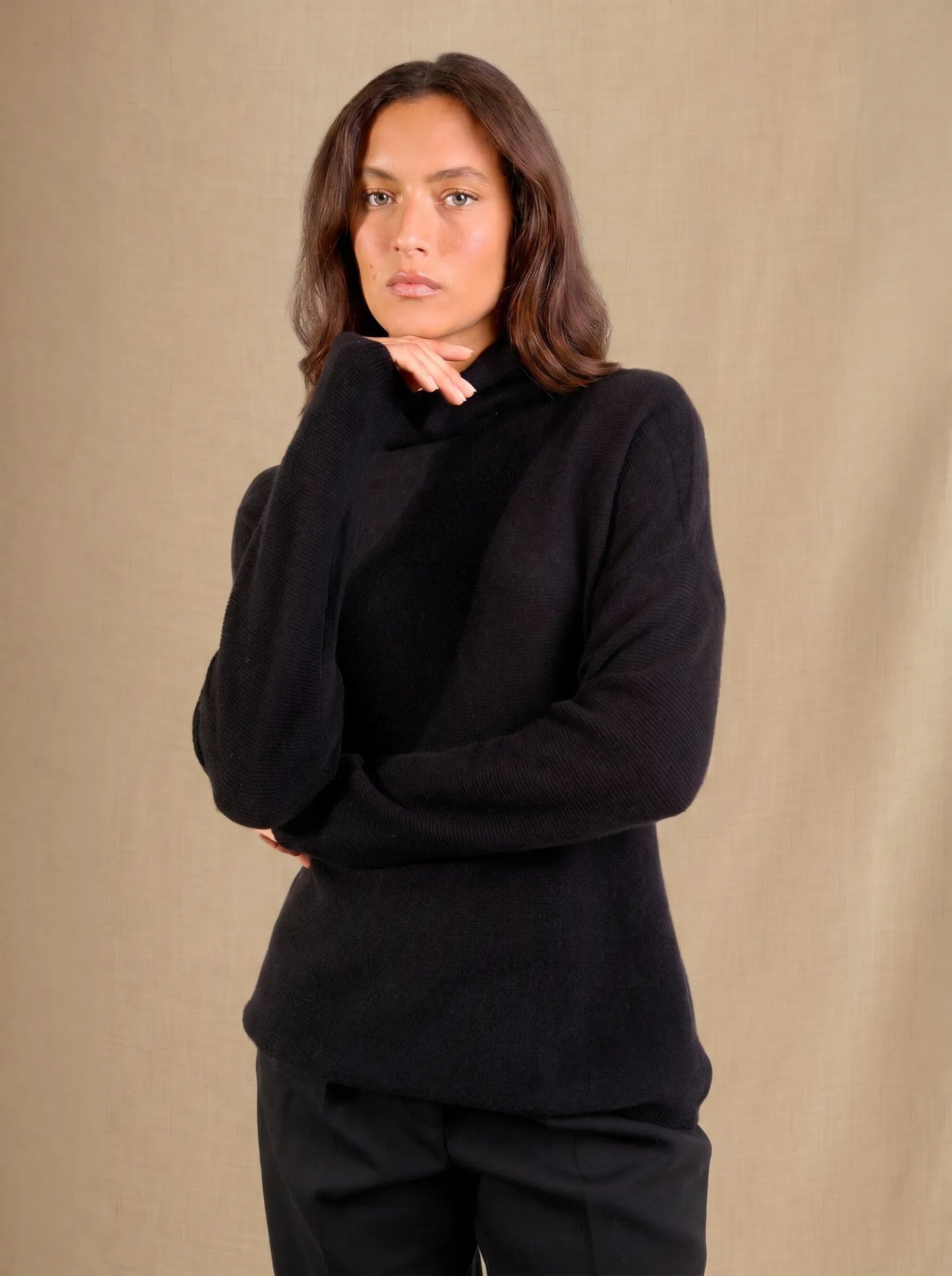 CEVARO sweater turtleneck black