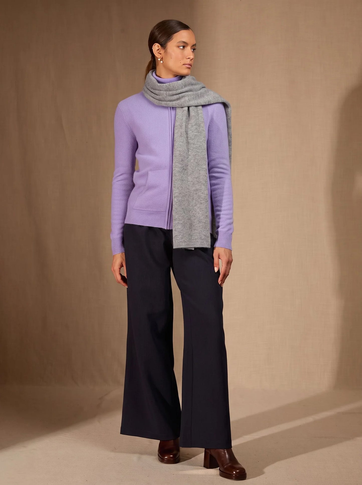 KELLY scarf heather cloud
