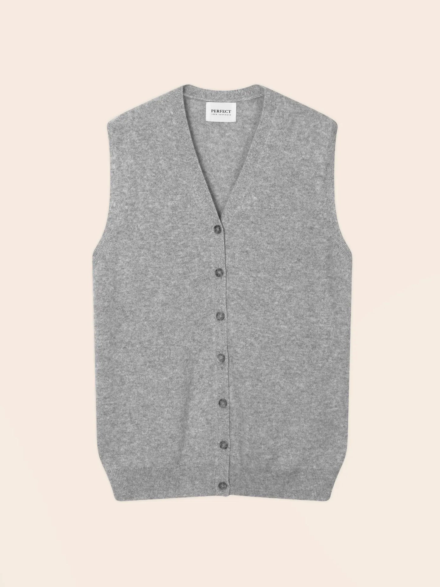 ARTHUR cardigan v-neck sleeveless heather cloud