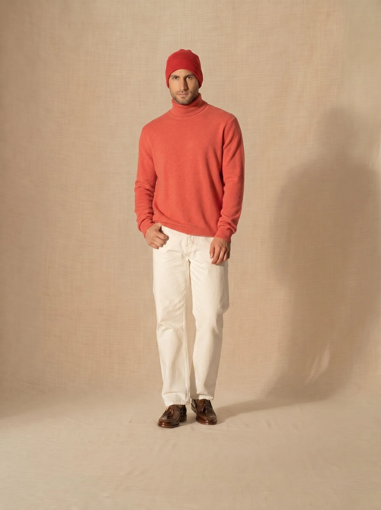 JUNE beanie heather orange