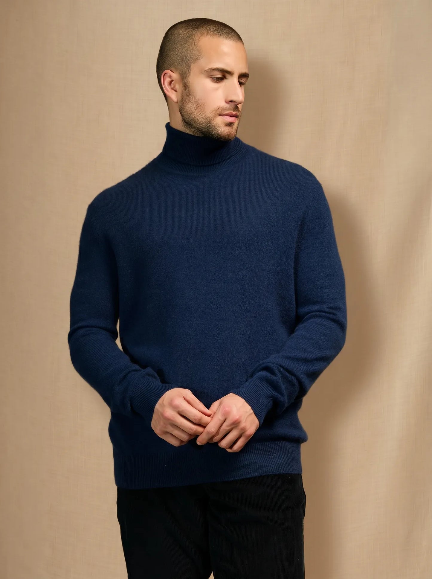 TREVOR sweater turtleneck midnight