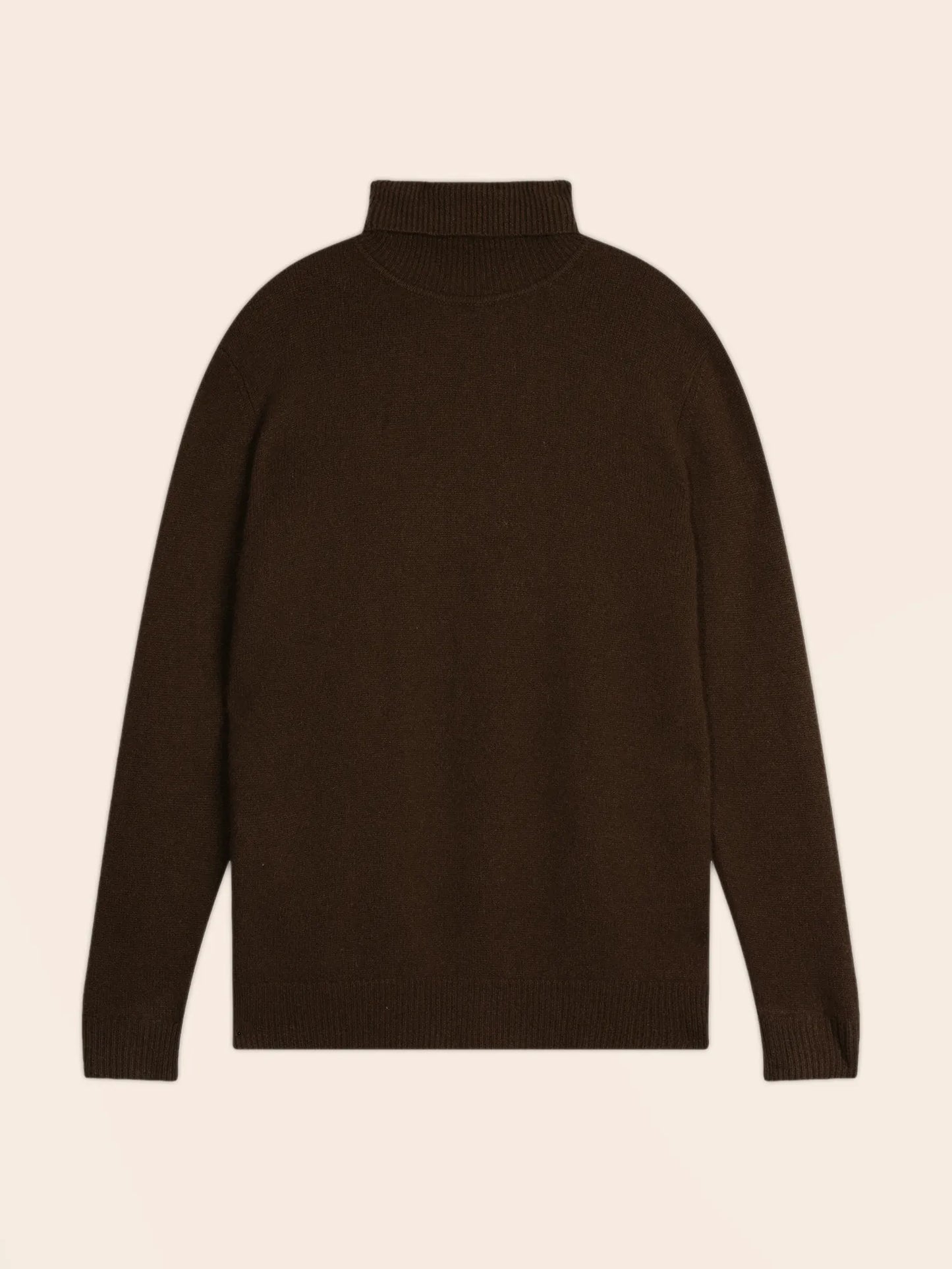 MARIUS sweater turtleneck 4 ply chocolate