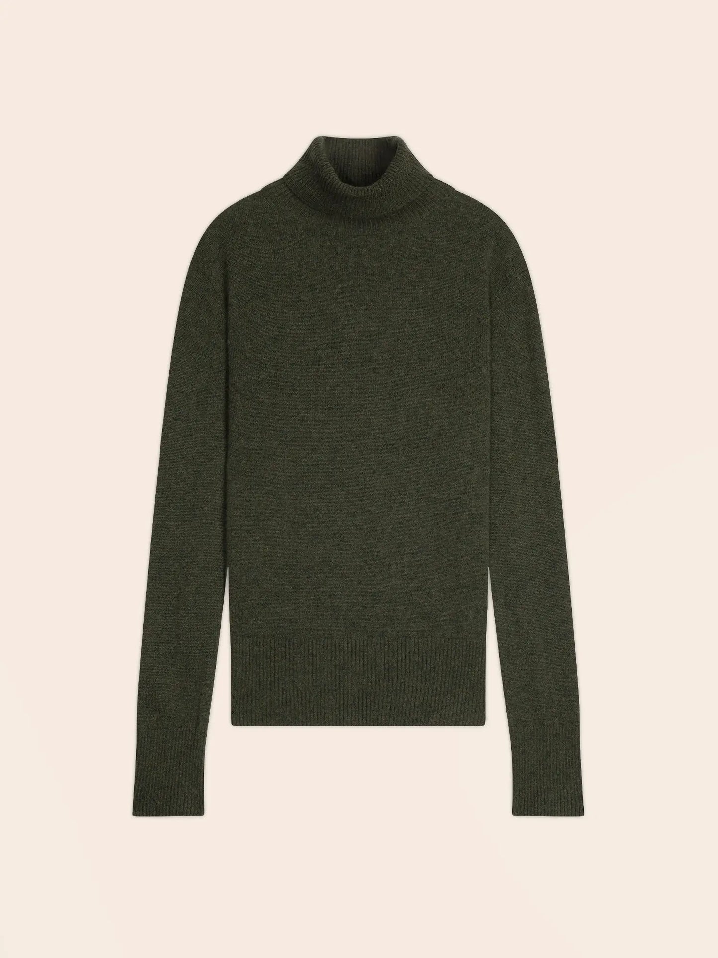 CAM sweater turtleneck heather army green