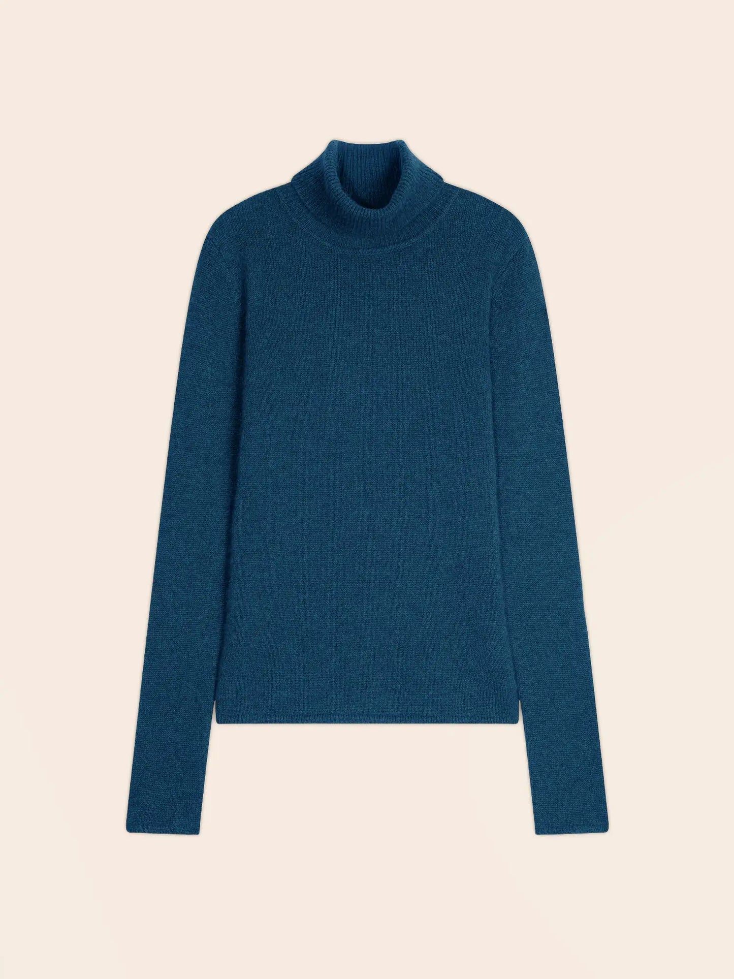 WILLOW sweater turtleneck 4 ply heather atlantic