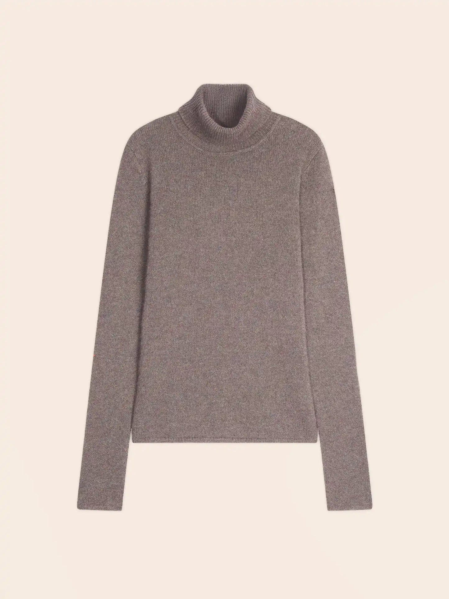 WILLOW sweater turtleneck 4 ply heather caribou