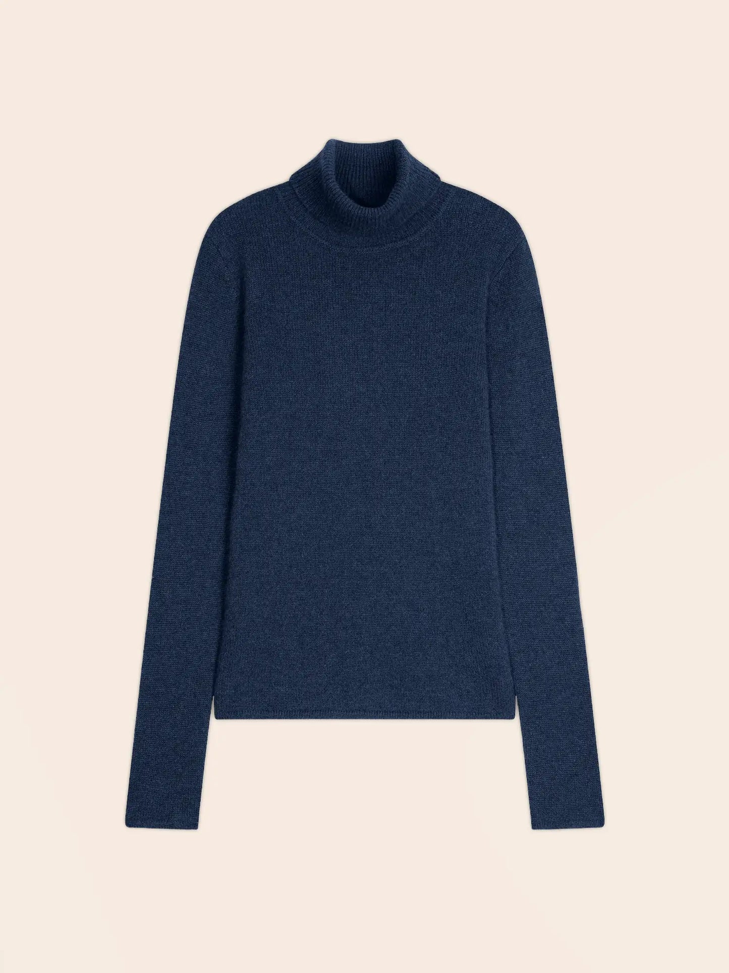 WILLOW sweater turtleneck 4 ply heather ocean