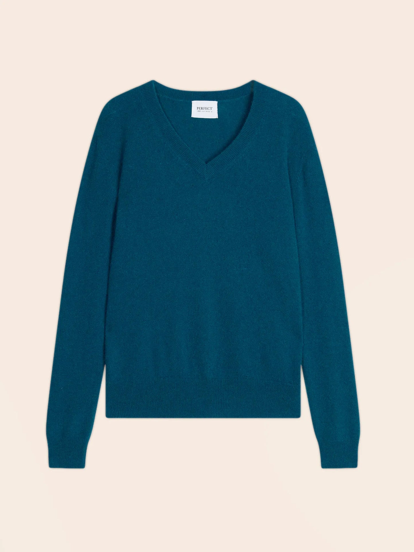KALIE sweater v-neck peacock