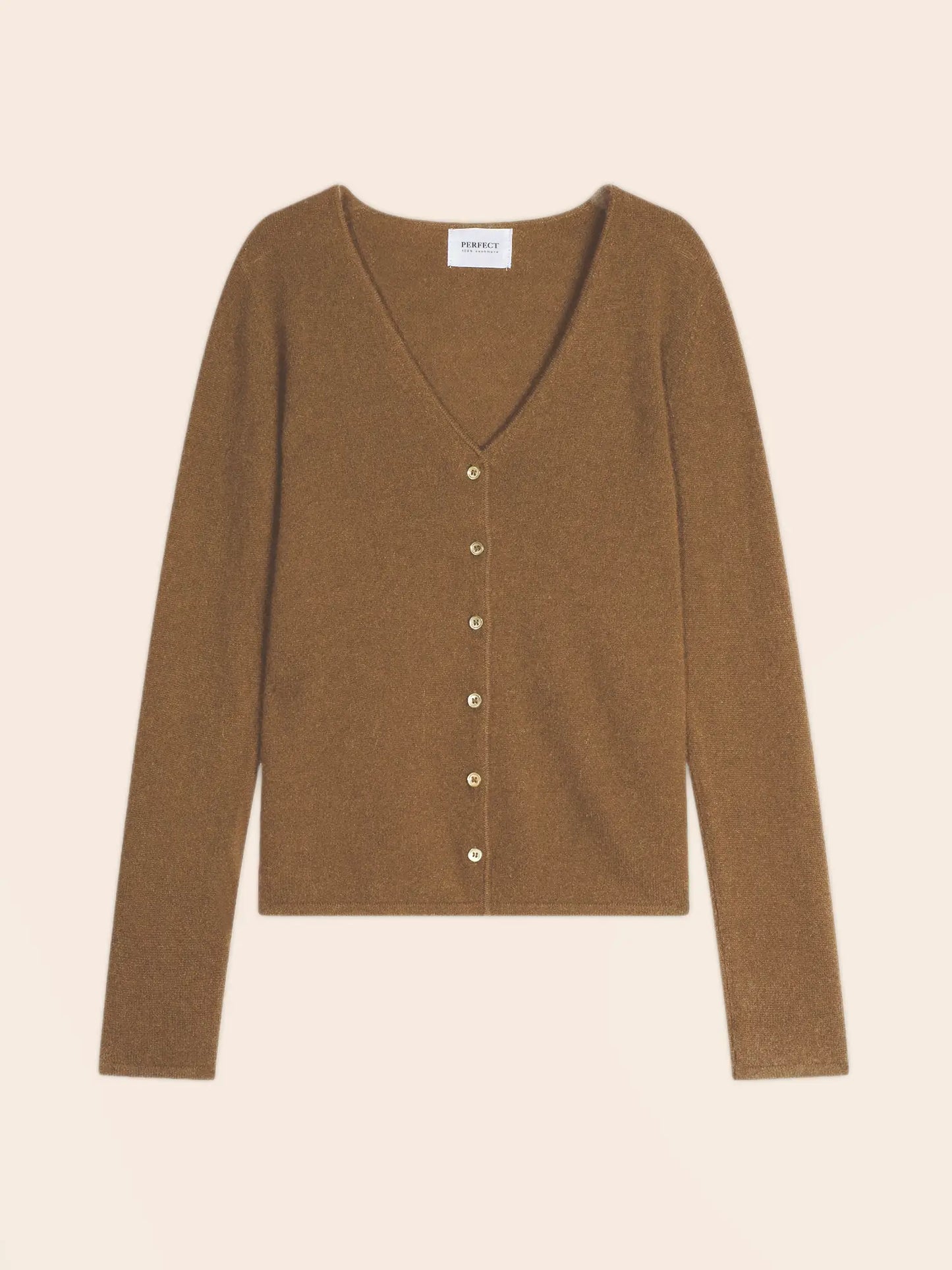 PAIGE cardigan v-neck hazelnut