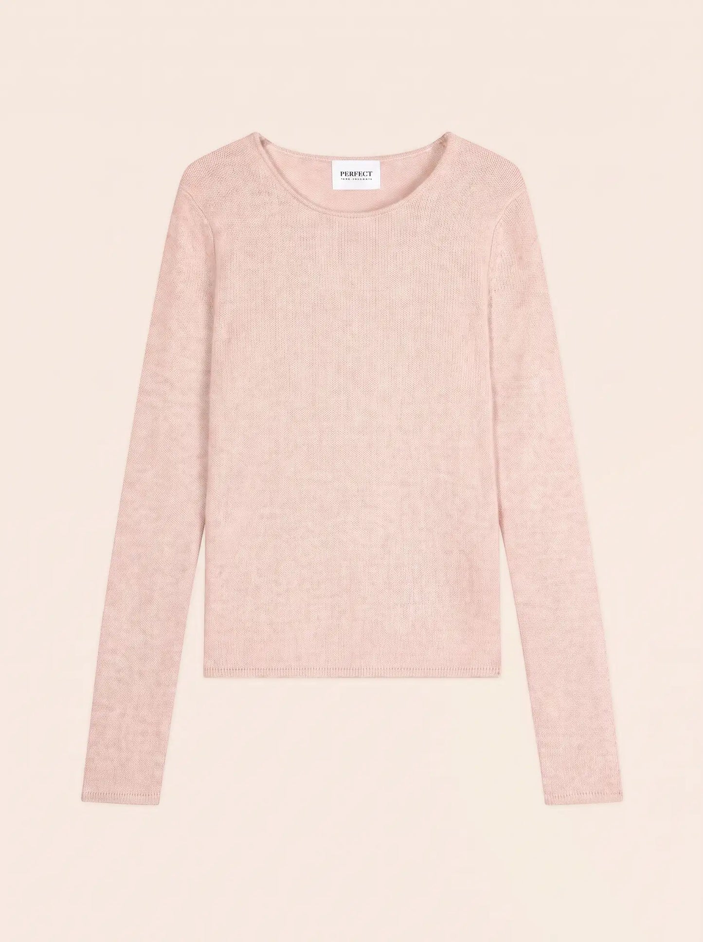 MARYA sweater crew neck 4 ply nude