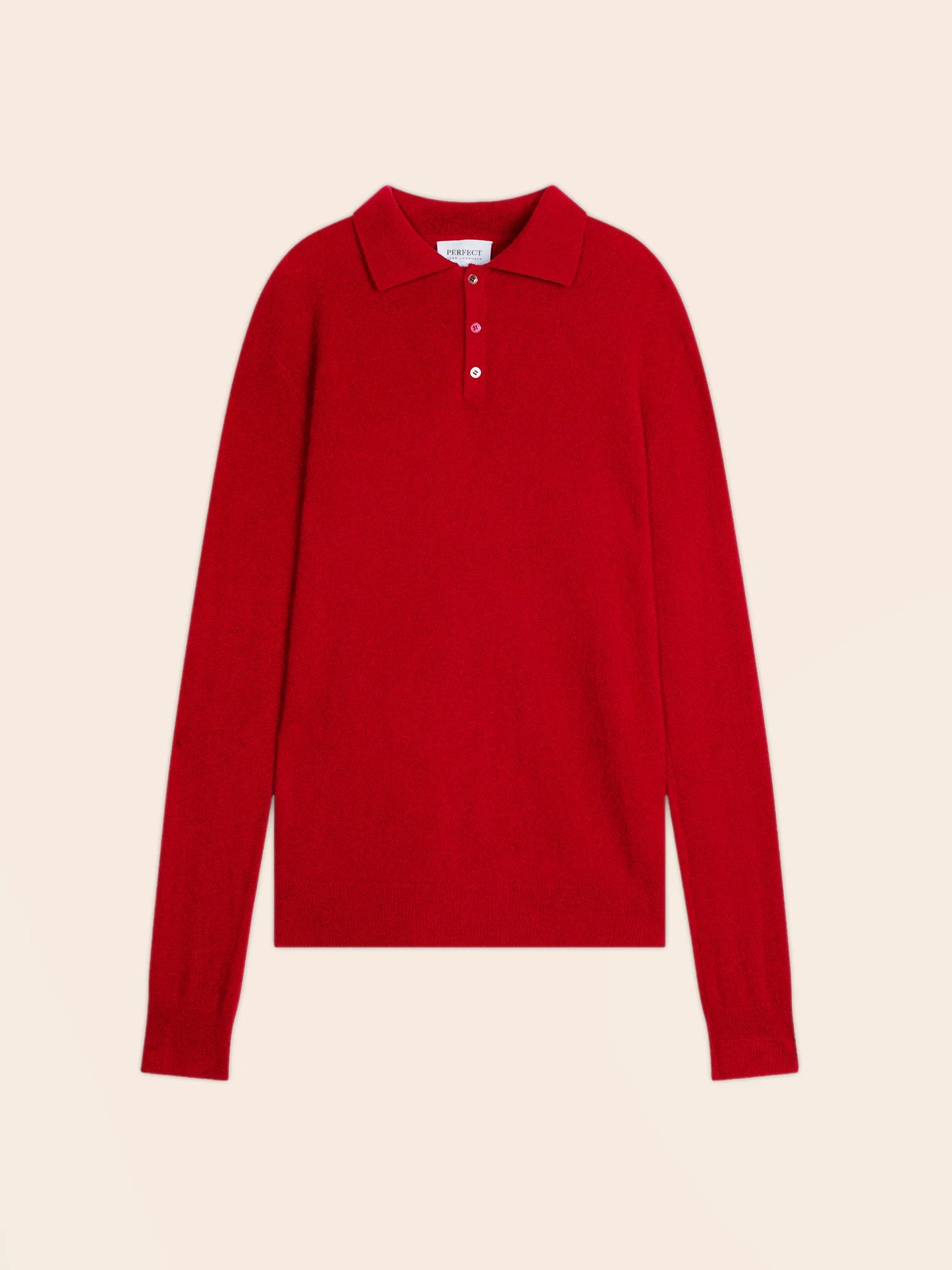 ALEX poloshirt langarm rot