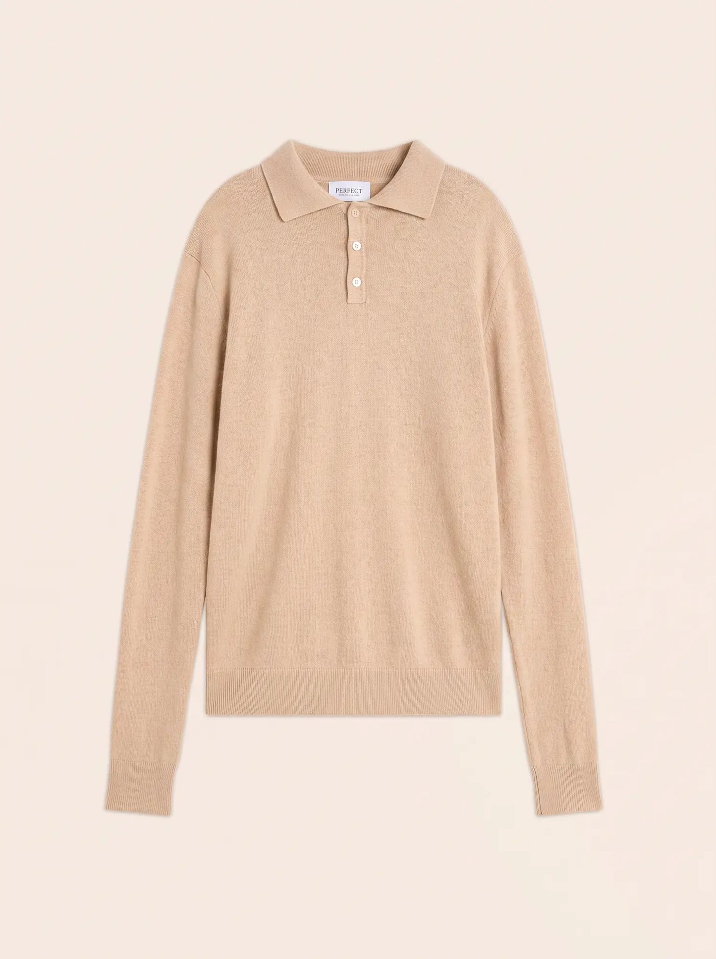 ALEX poloshirt langarm sand