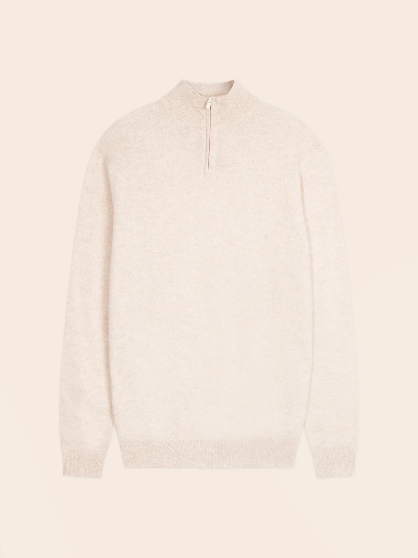 GREG sweater cuffed beanie heather beige