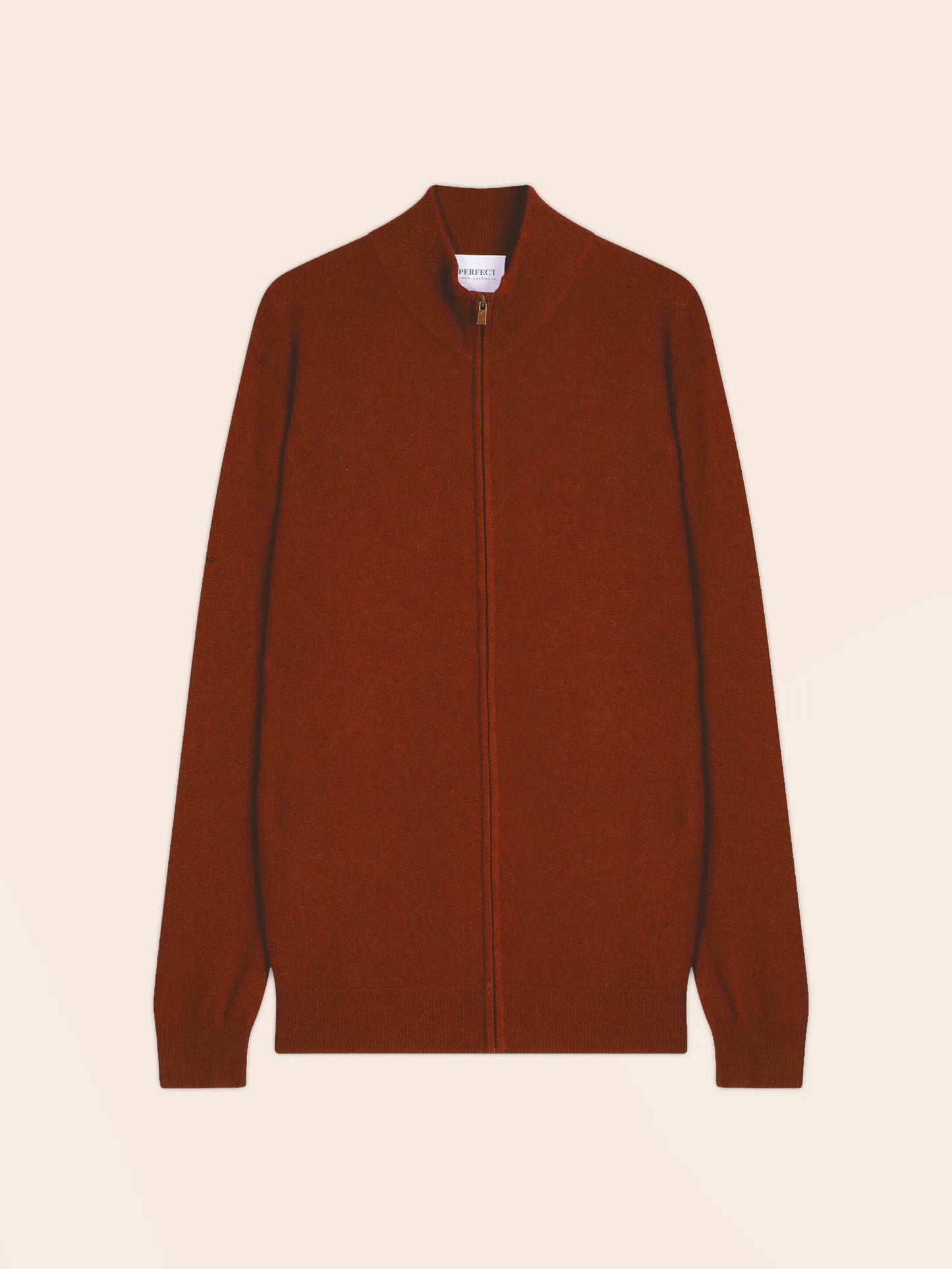 CODY vest zipped mock neck squirrel