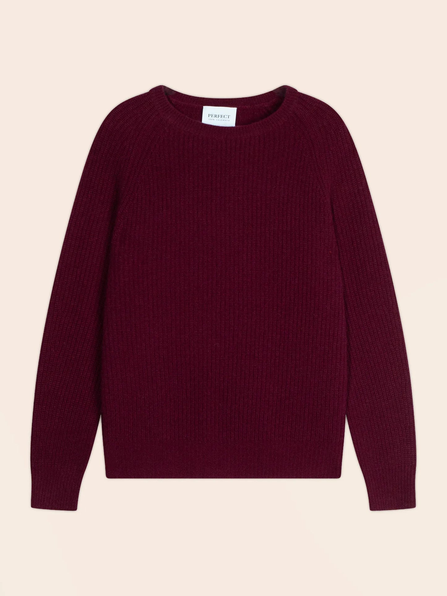 OCEANE pullover rundhalsausschnitt 4-fädig bordeaux