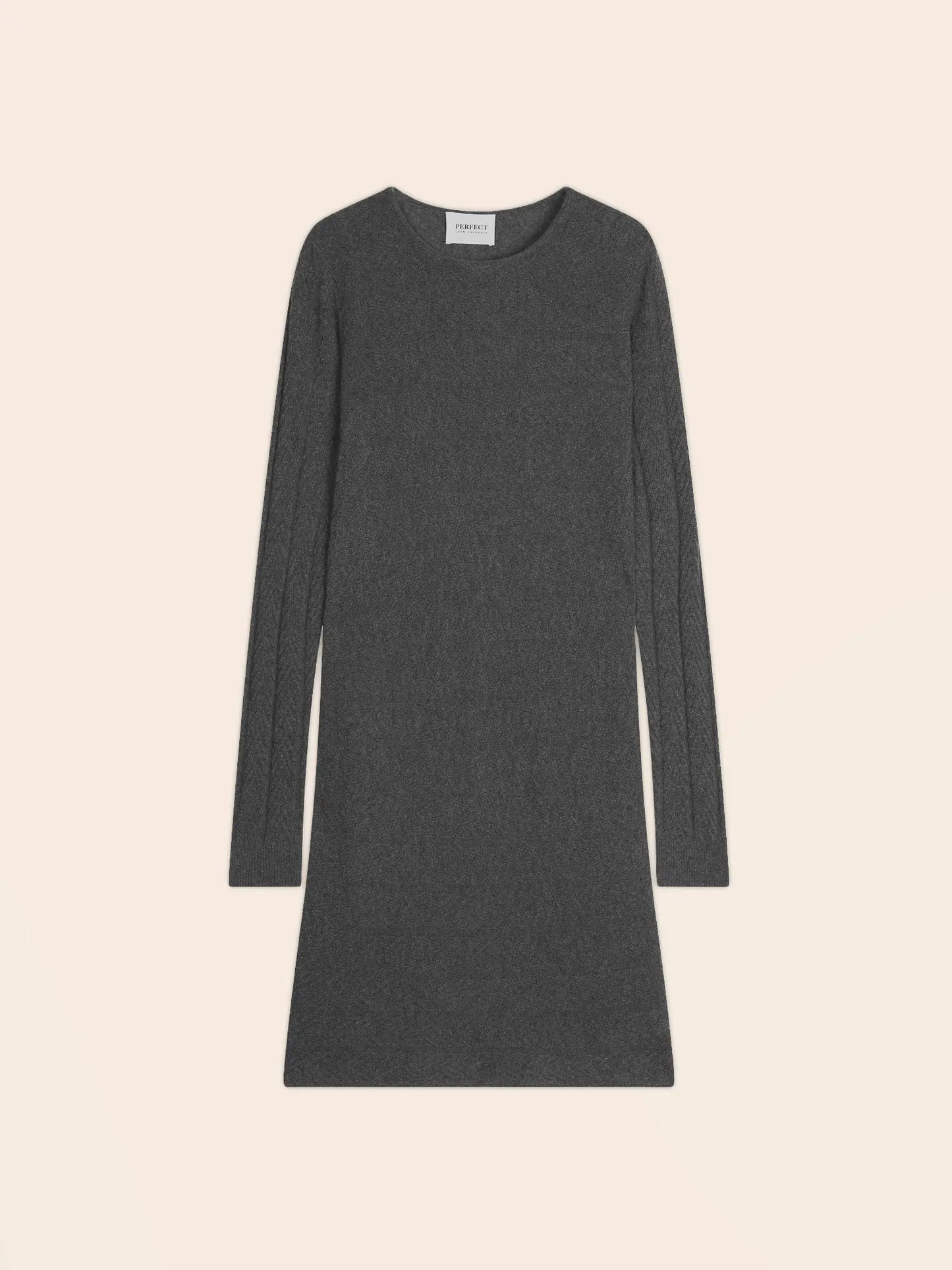 LOLA dress crew neck heather charcoal