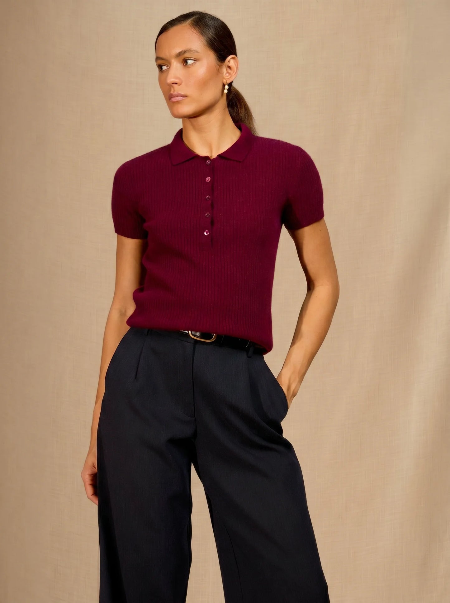 SINEAD polo burgundy