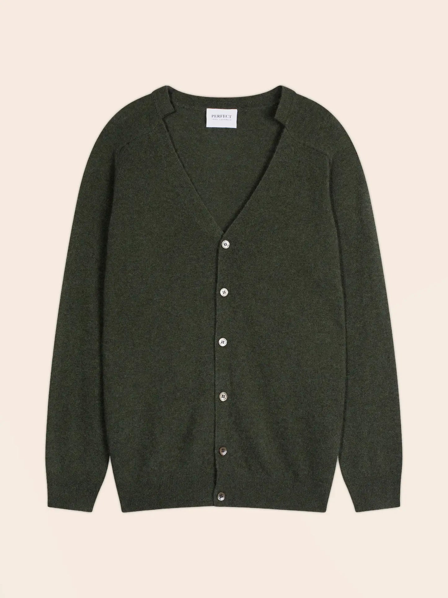 HAYFIELD cardigan v-neck heather khaki