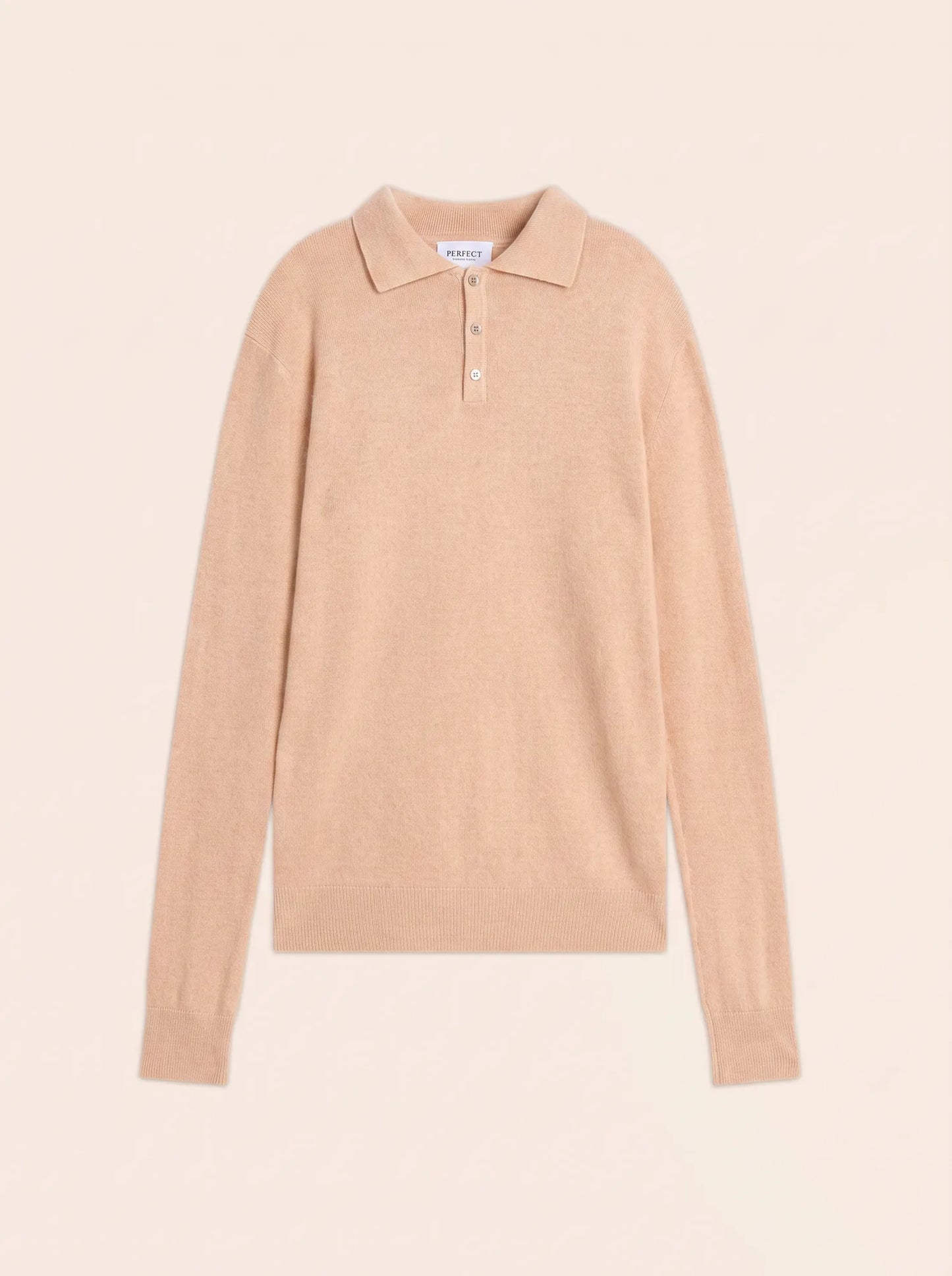 ALEX poloshirt langarm beige