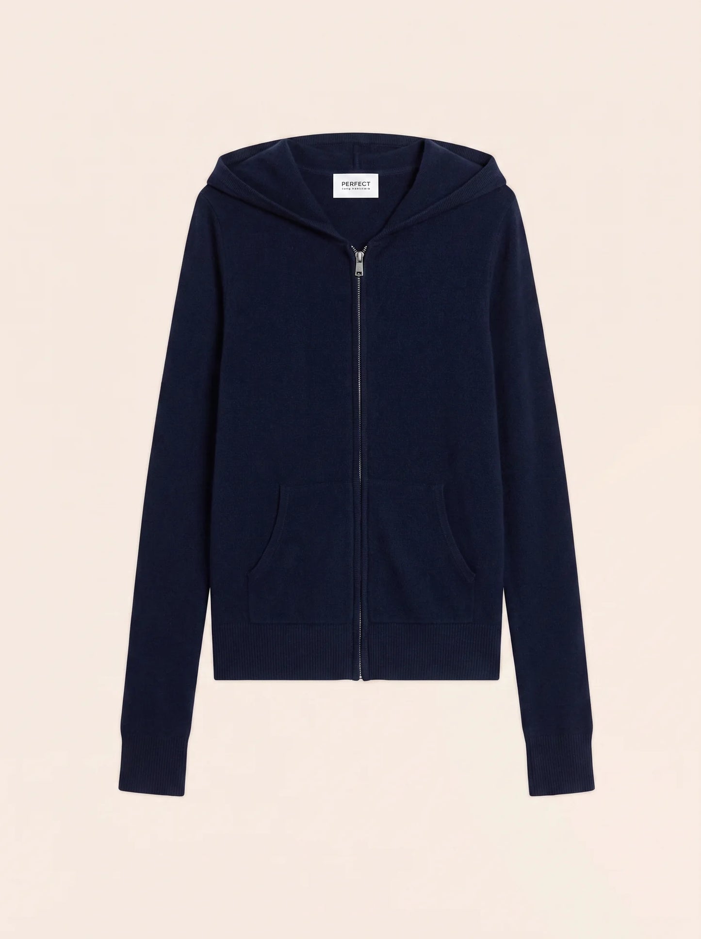 EMMA vest zipped hooded caviar