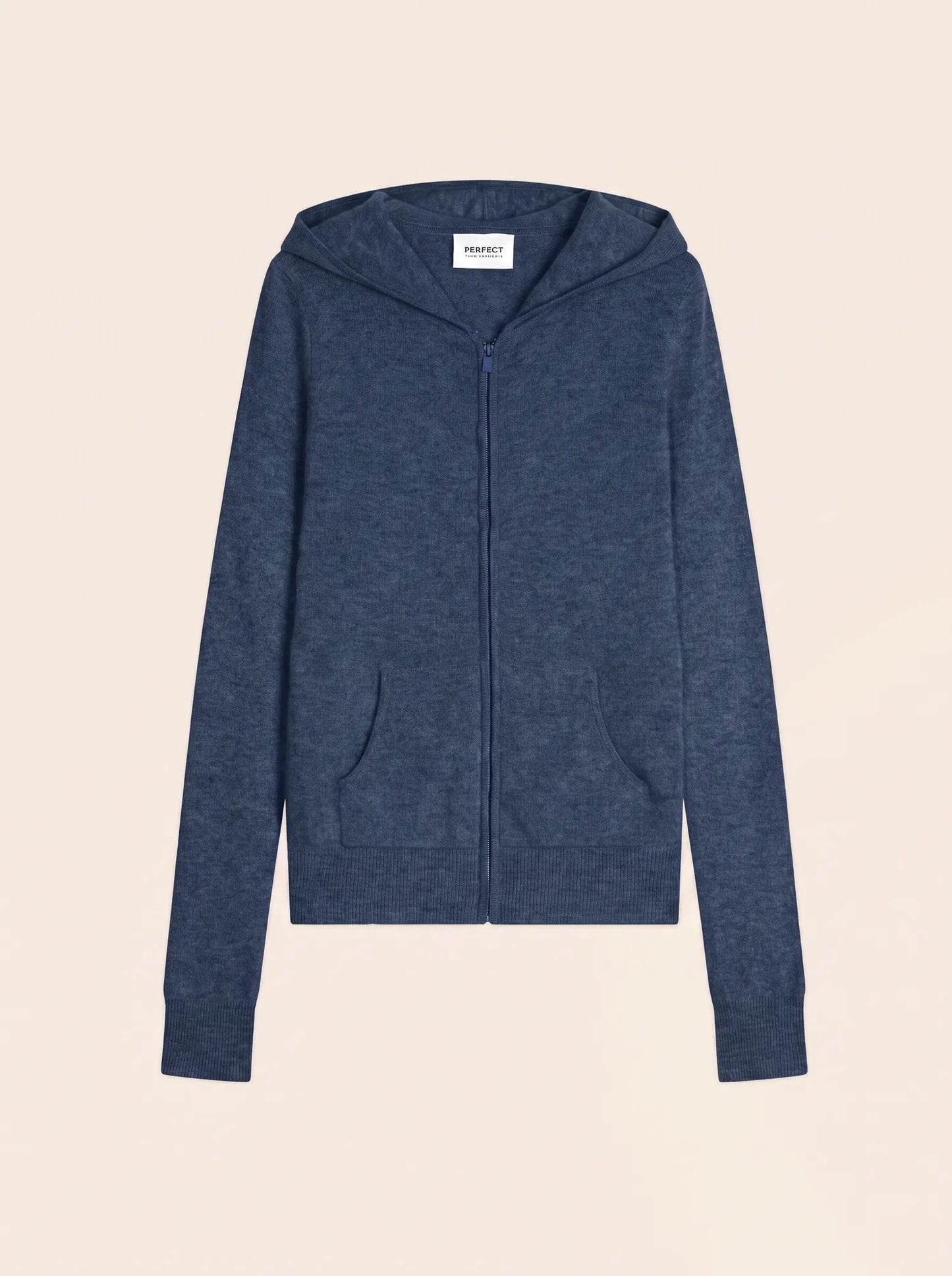 EMMA vest zipped hooded heather ocean