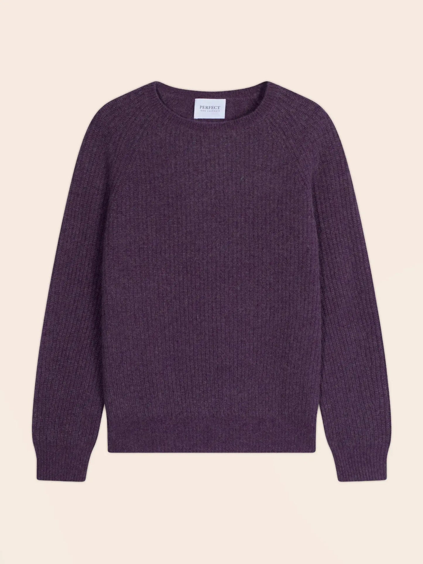 OCEANE pullover rundhalsausschnitt 4-fädig violett meliert