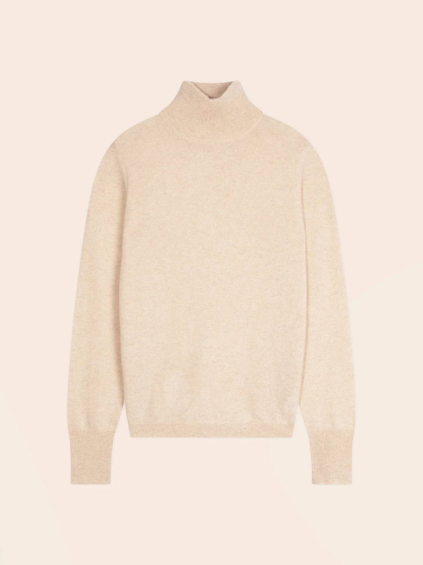 ARVETH sweater mock neck oat