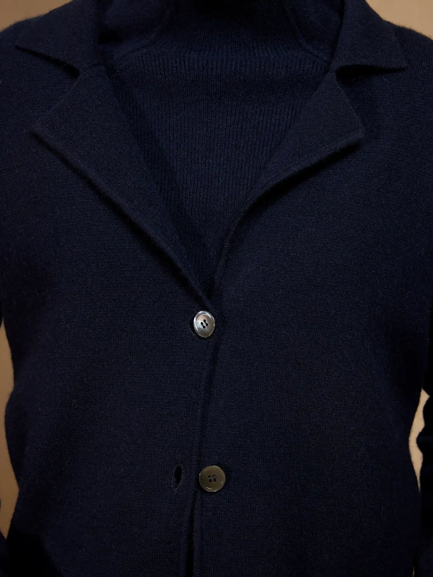 NESSA jacket buttoned col tailleur navy