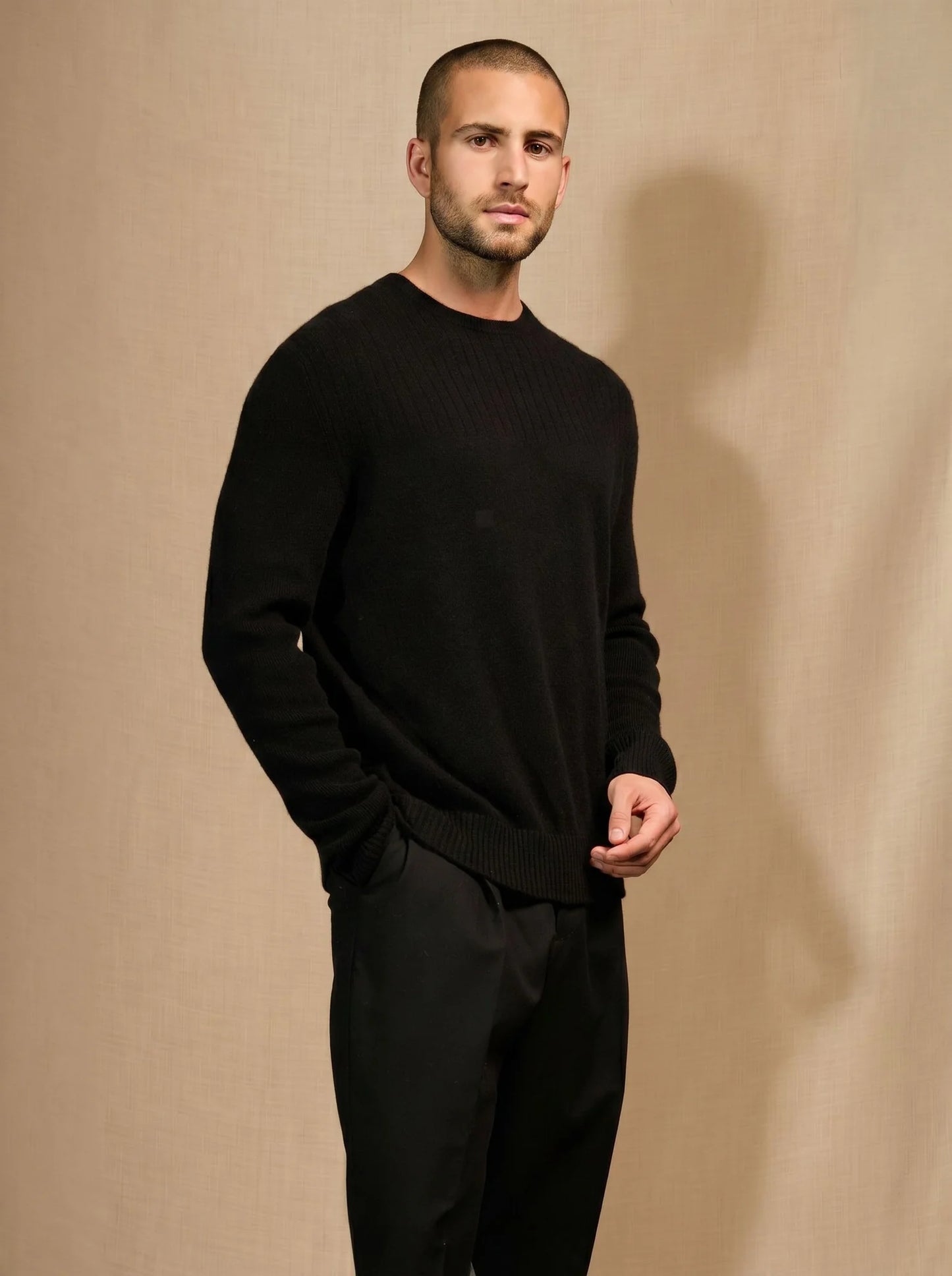 STEVEN pullover rundhalsausschnitt schwarz