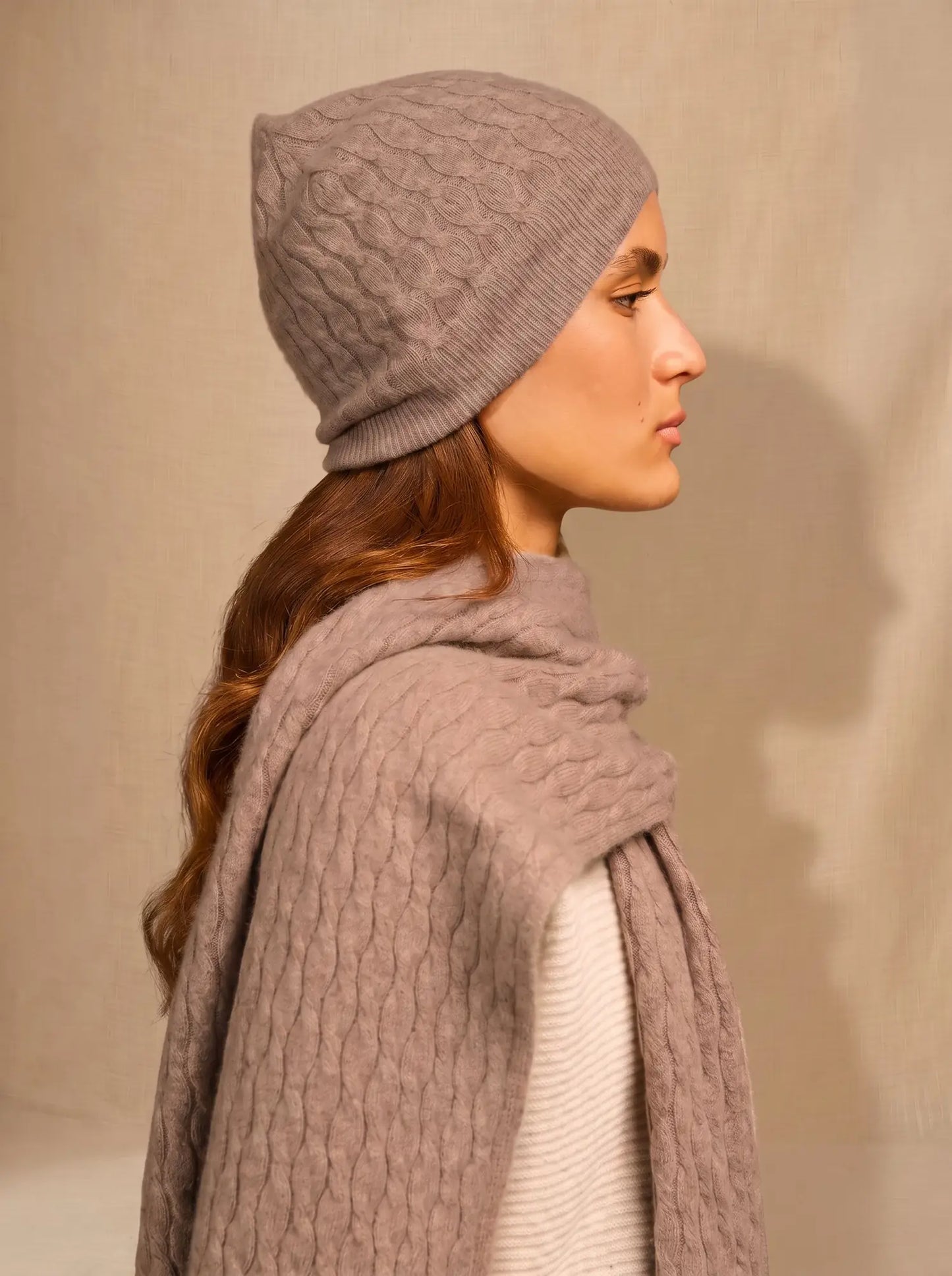 ALEJANDRO beanie light heather taupe