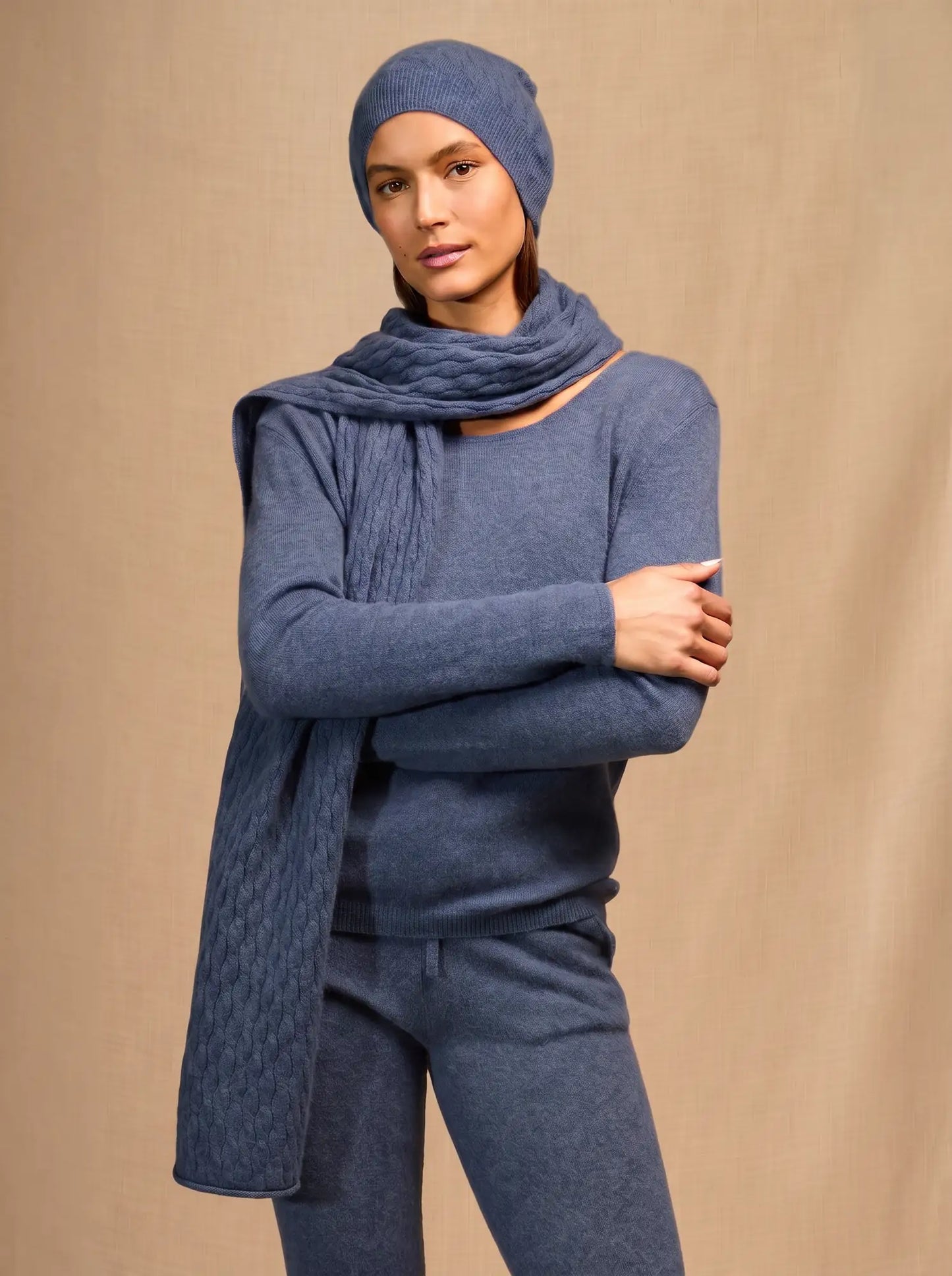 ALEJANDRO beanie denim blue