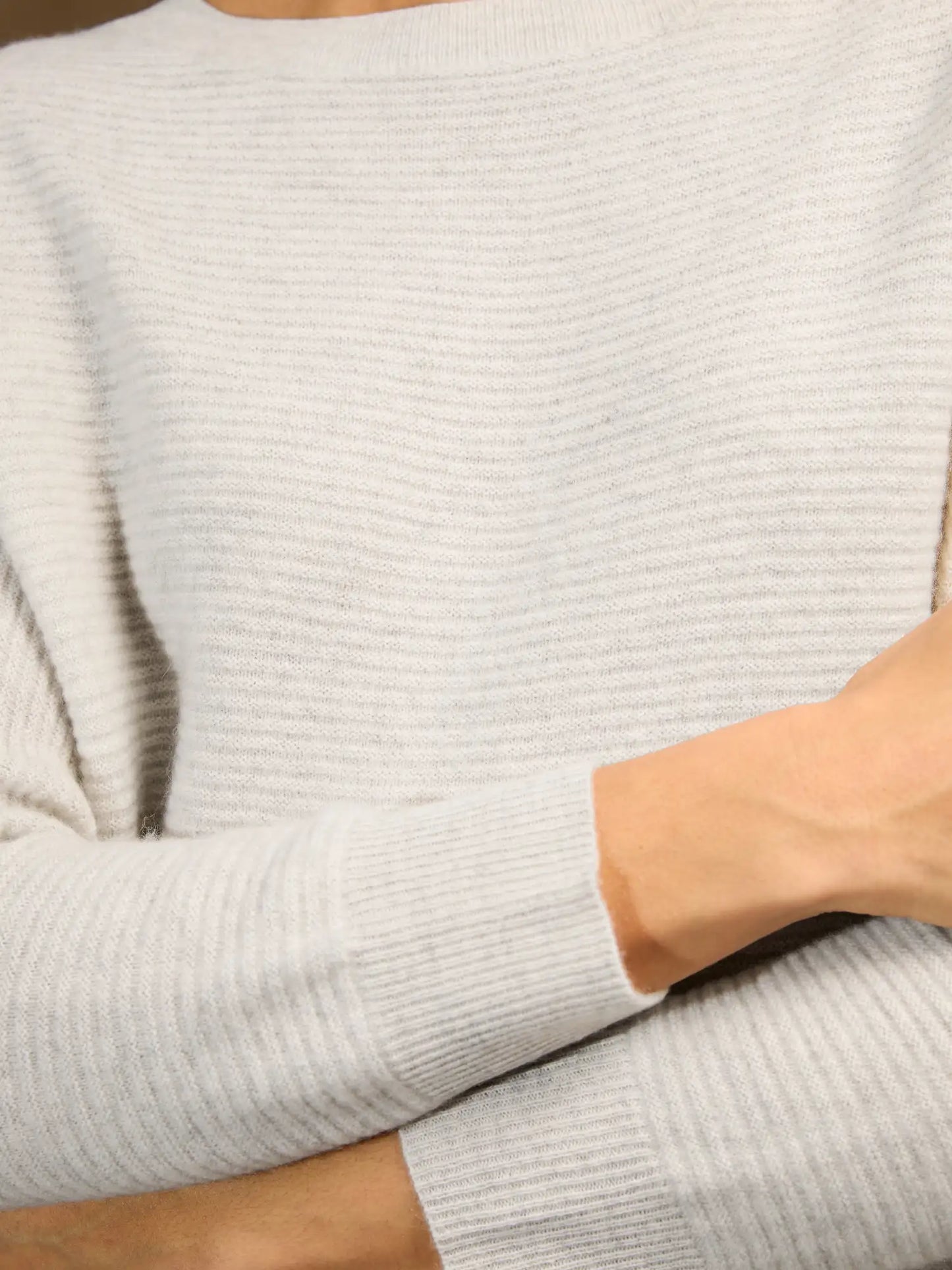 LIV sweater crew neck heather pearl grey