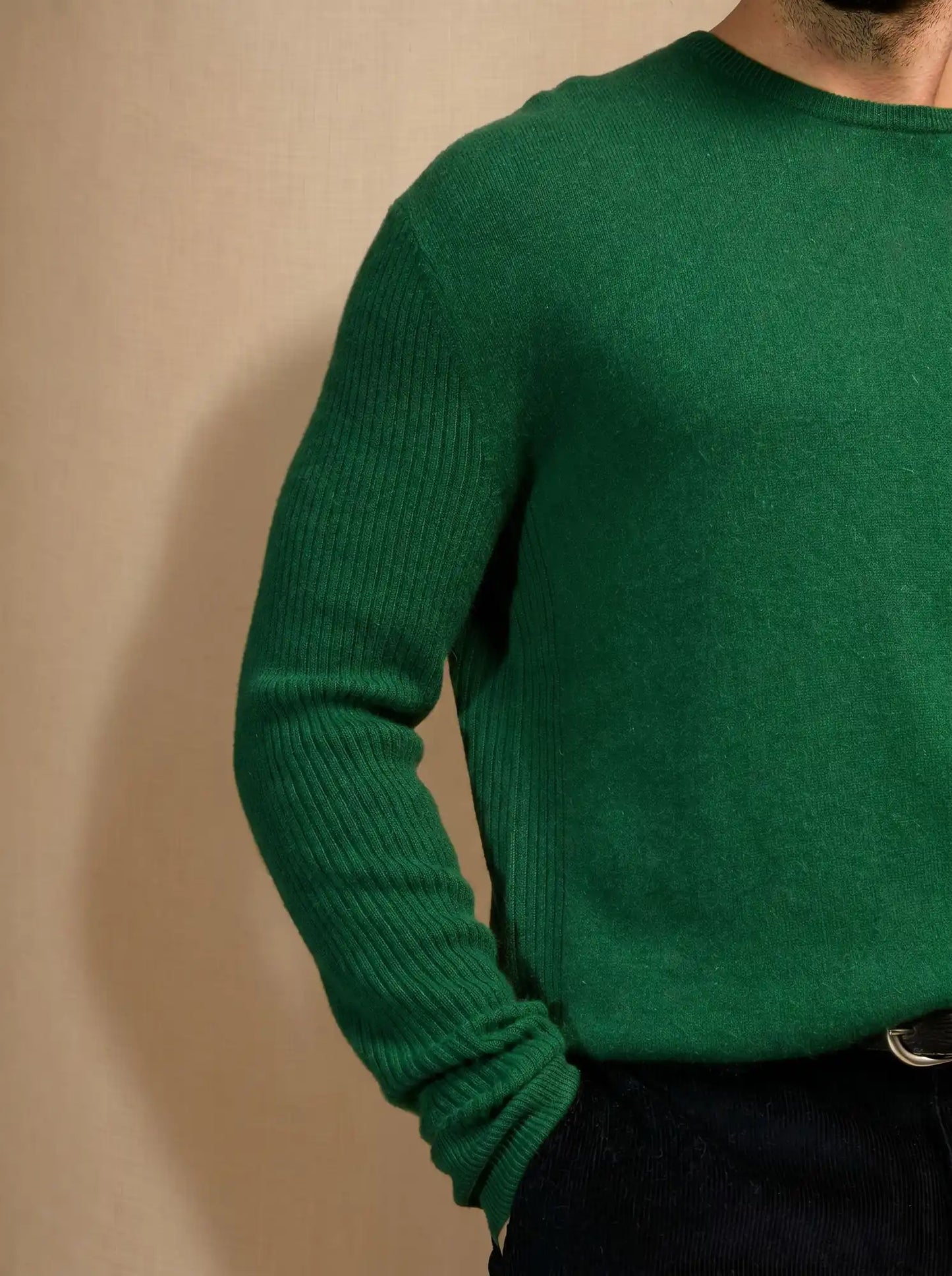 CRIS sweater crew neck pine