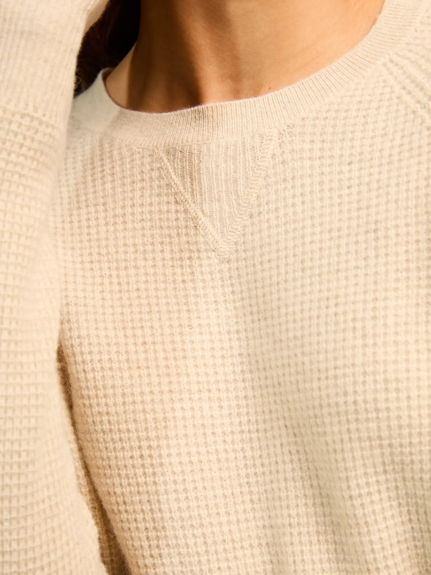 EUGENIA pullover rundhalsausschnitt avoine