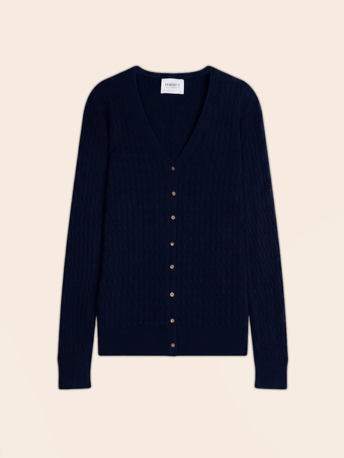 SERAPHINA Cardigan Col V Bleu Marine