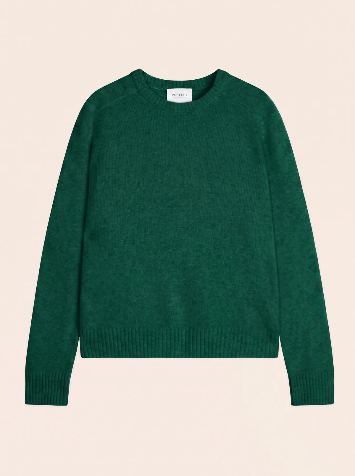 CASSIA Pull Col Rond 4 Fils Sapin