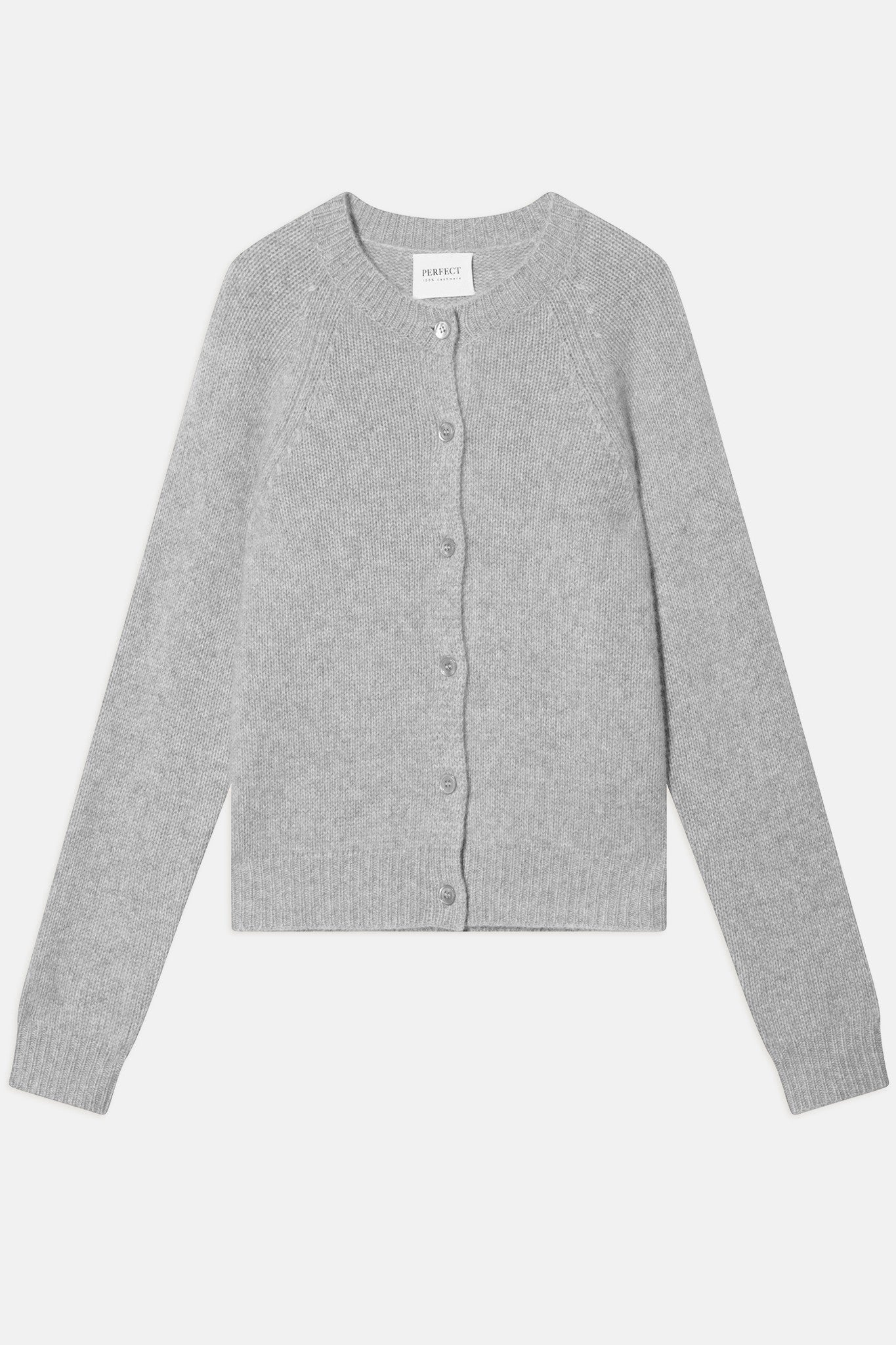 rabten cardigan col rond 8 fils nuage chiné 100% cachemire