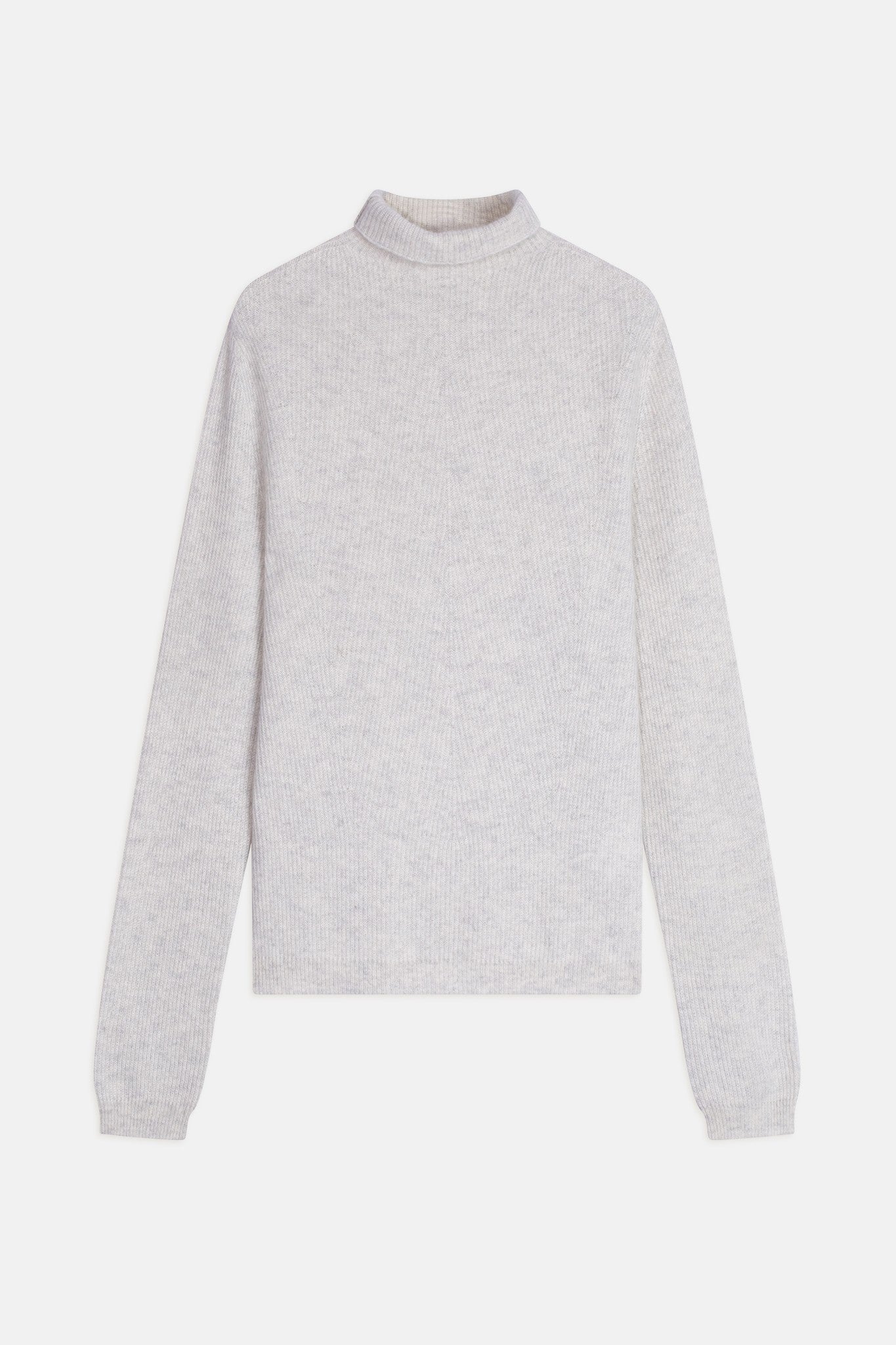 ruby pull col montant gris perle chiné 100% cachemire