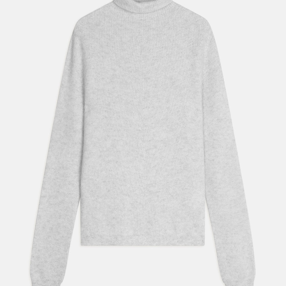 ruby pull col montant gris perle chiné 100% cachemire